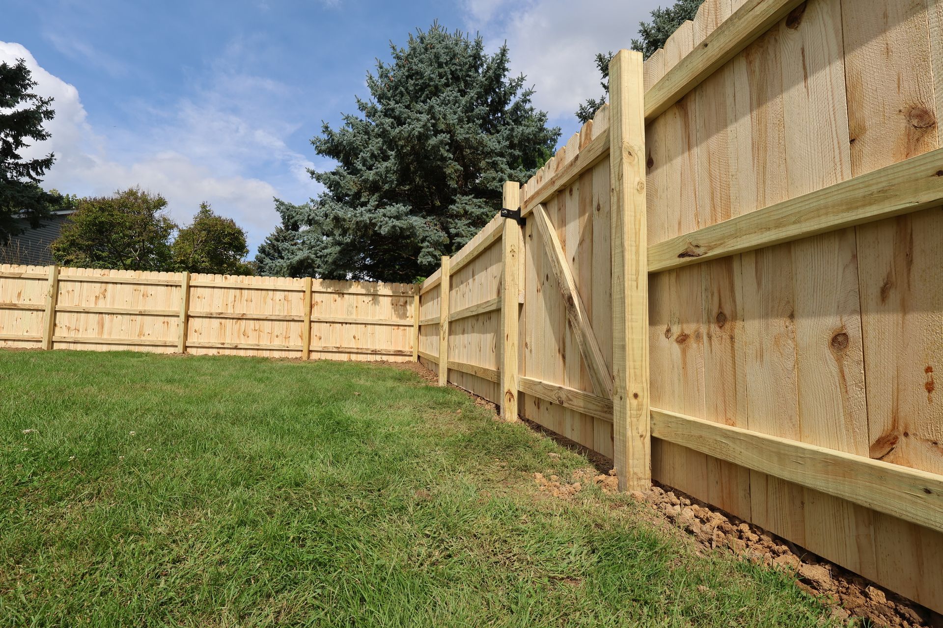 pressure treated pine fence installation Illinois