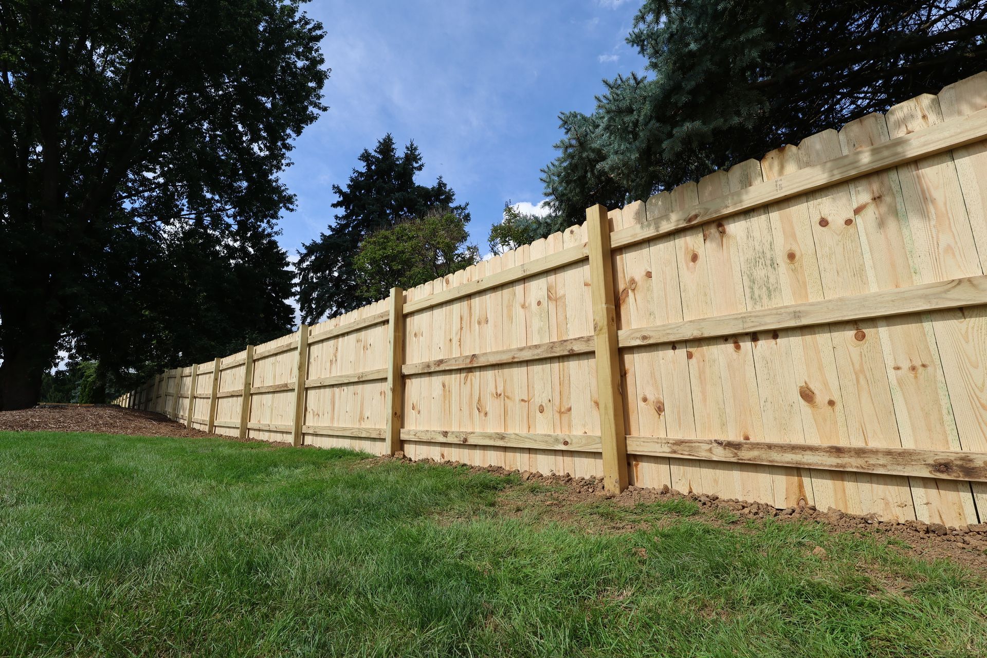 pressure treated pine fence installation Illinois