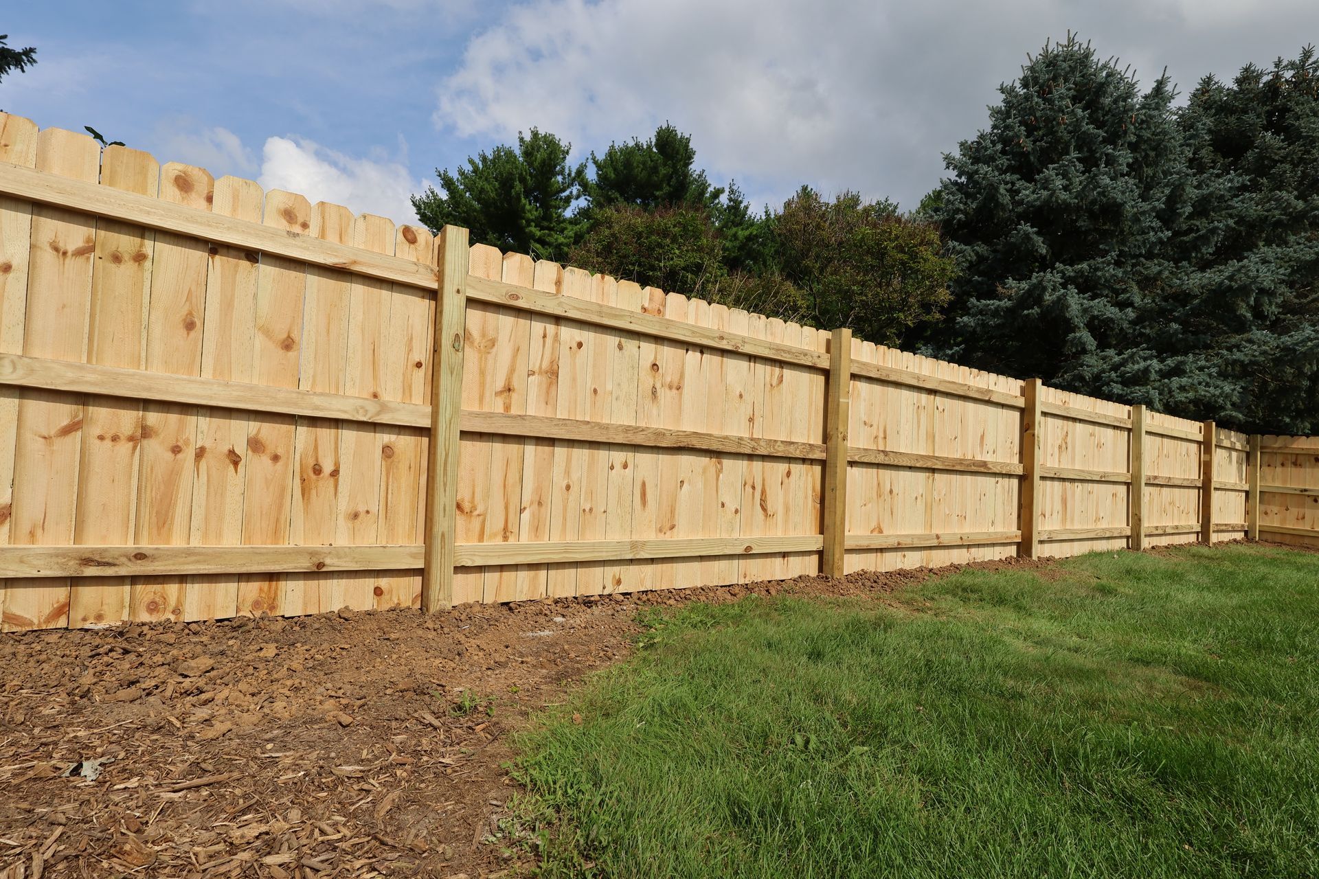 pressure treated pine fence installation Illinois