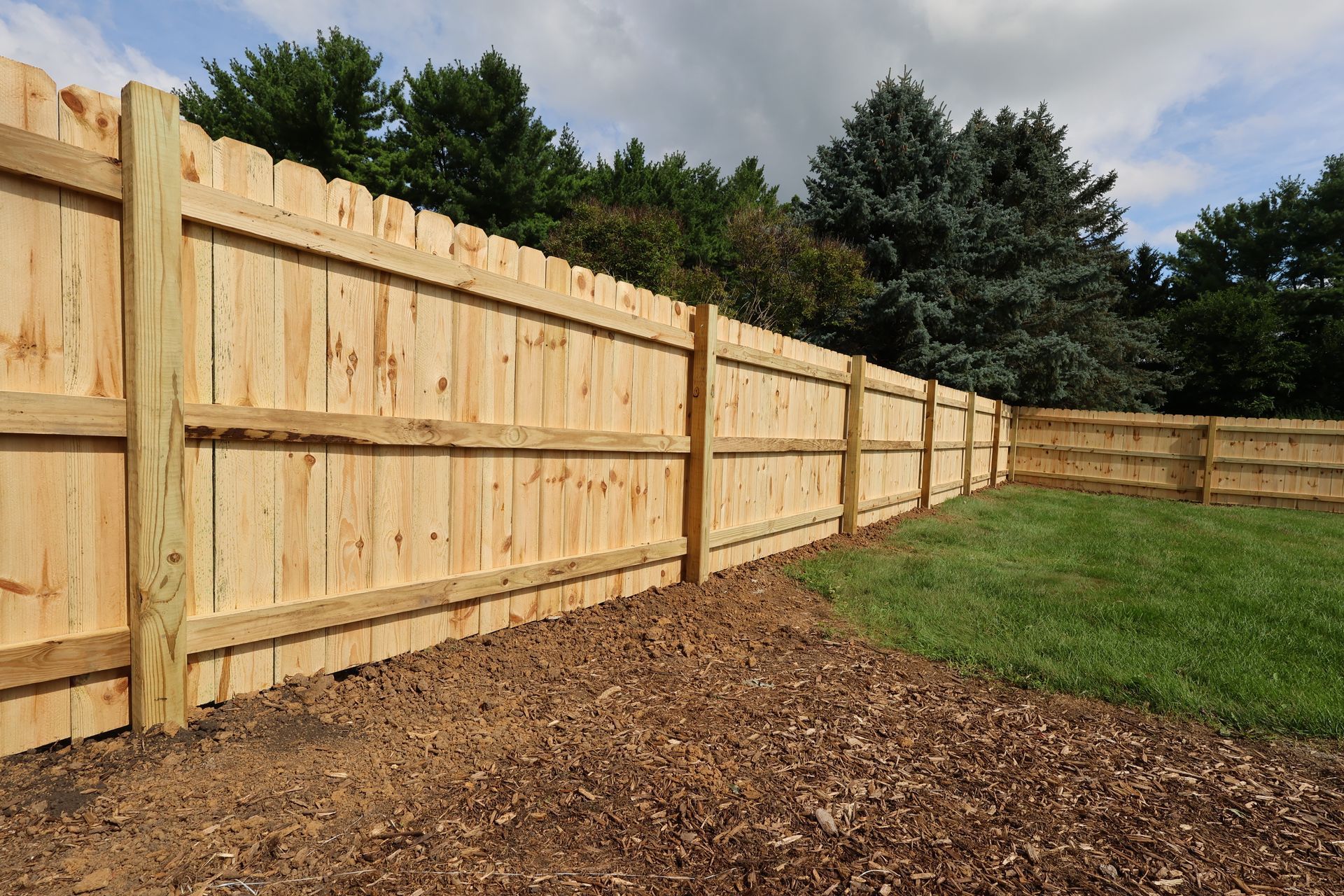 pressure treated pine fence installation Illinois