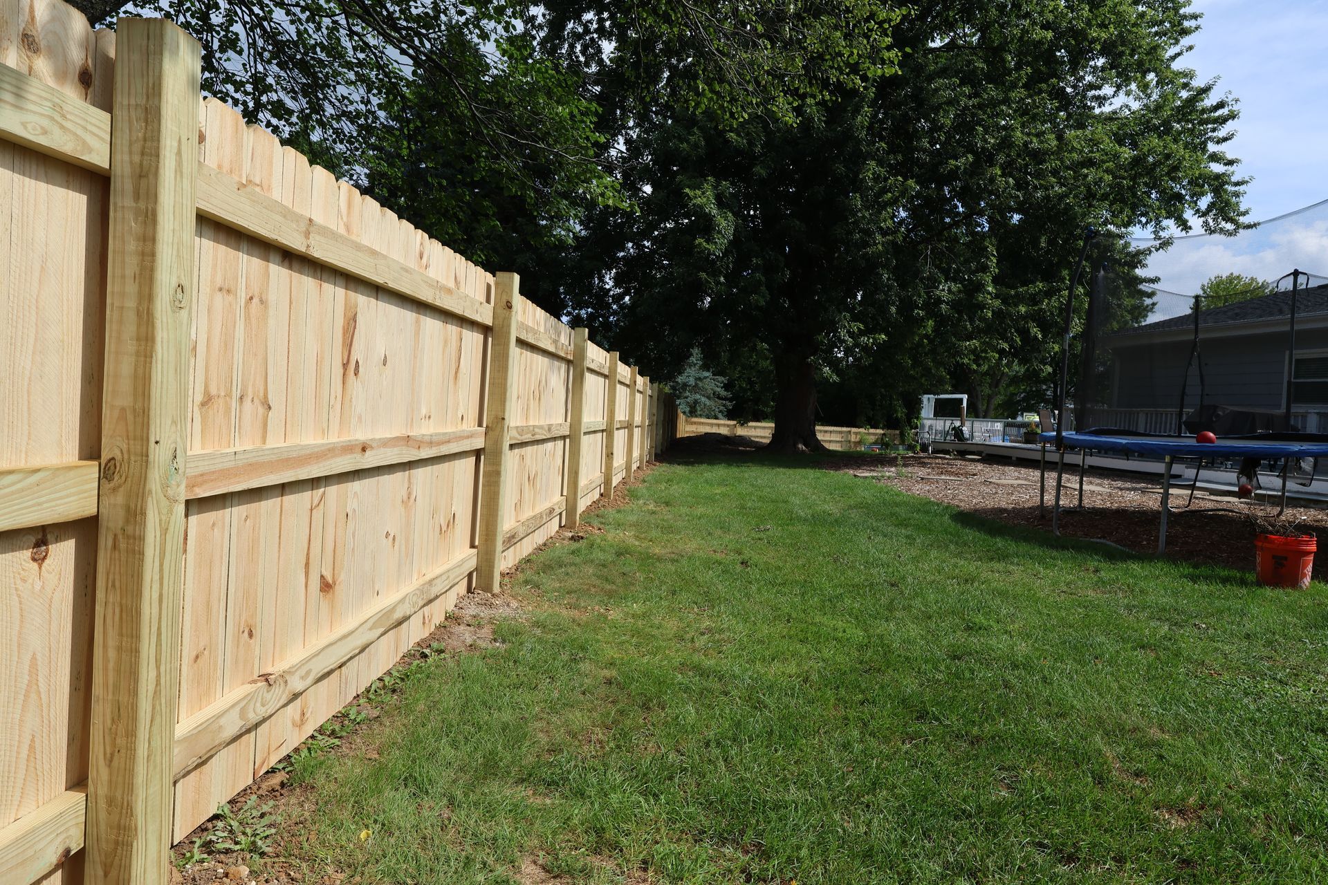 pressure treated pine fence installation Illinois