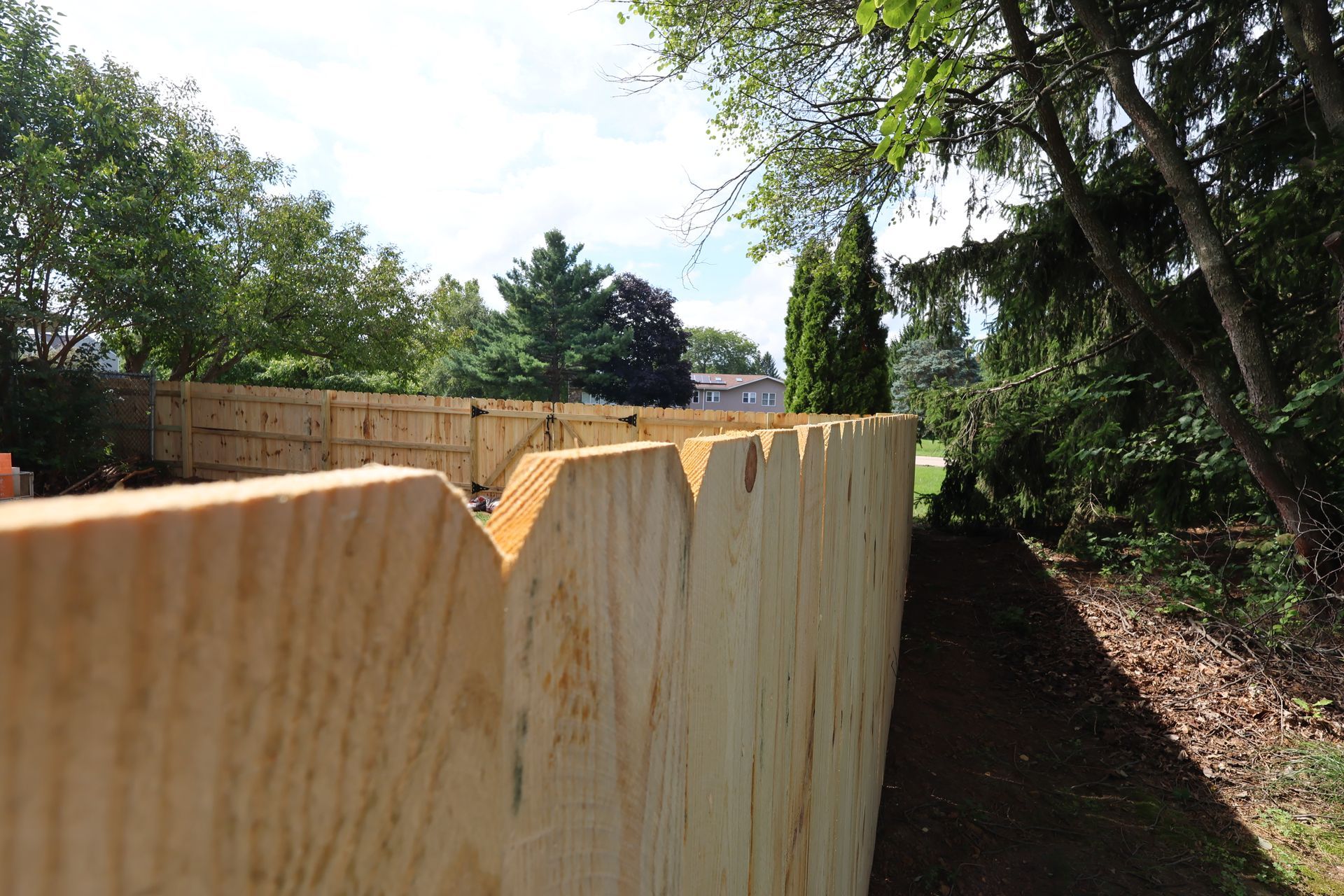 pressure treated pine fence installation Illinois