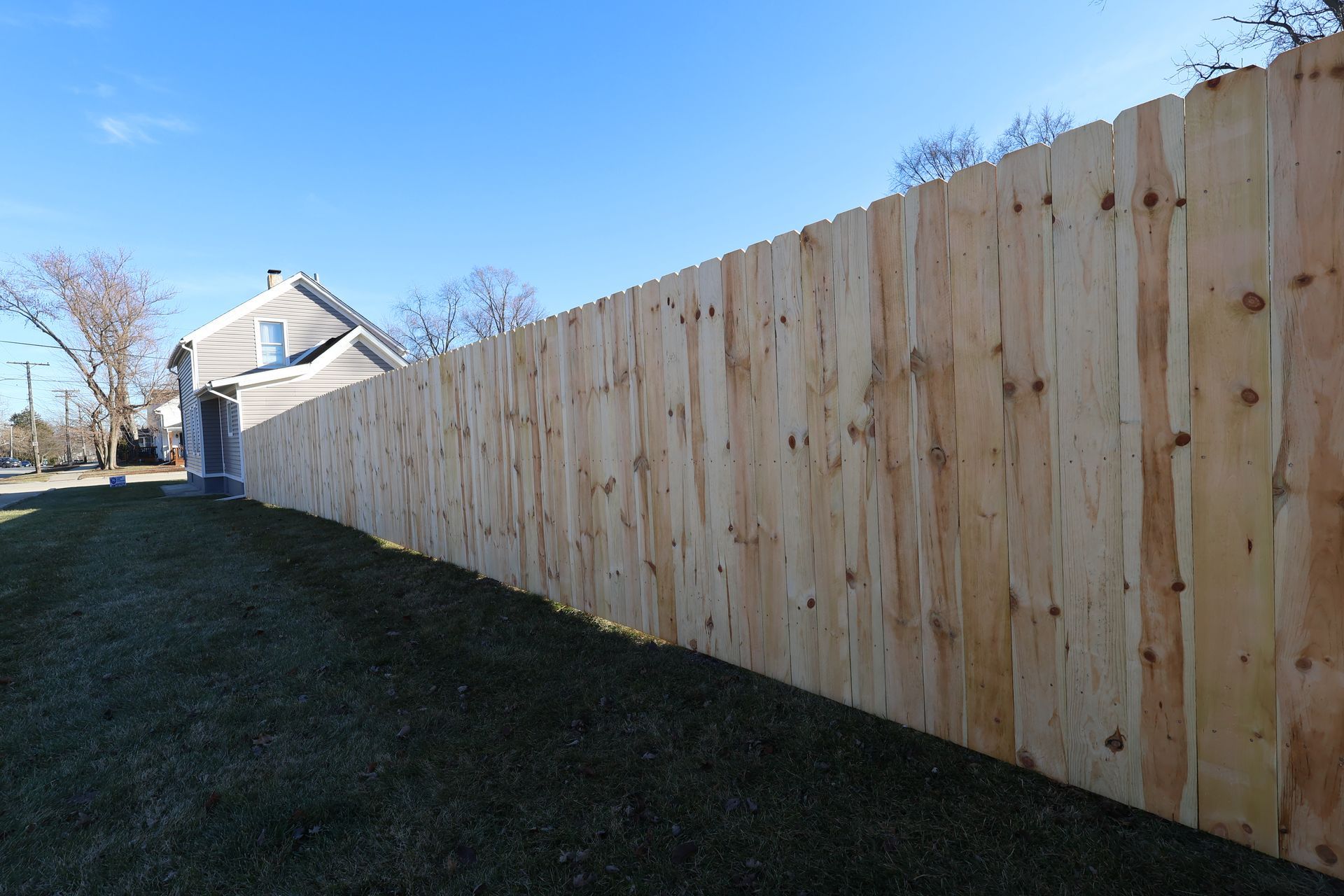 pressure treated pine fence installation Illinois