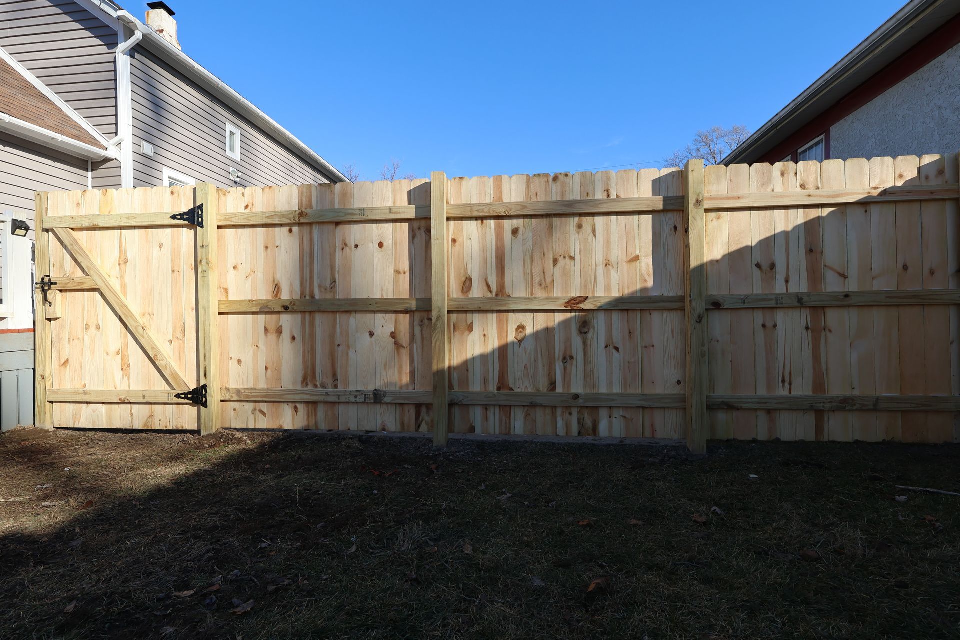 pressure treated pine fence installation Illinois