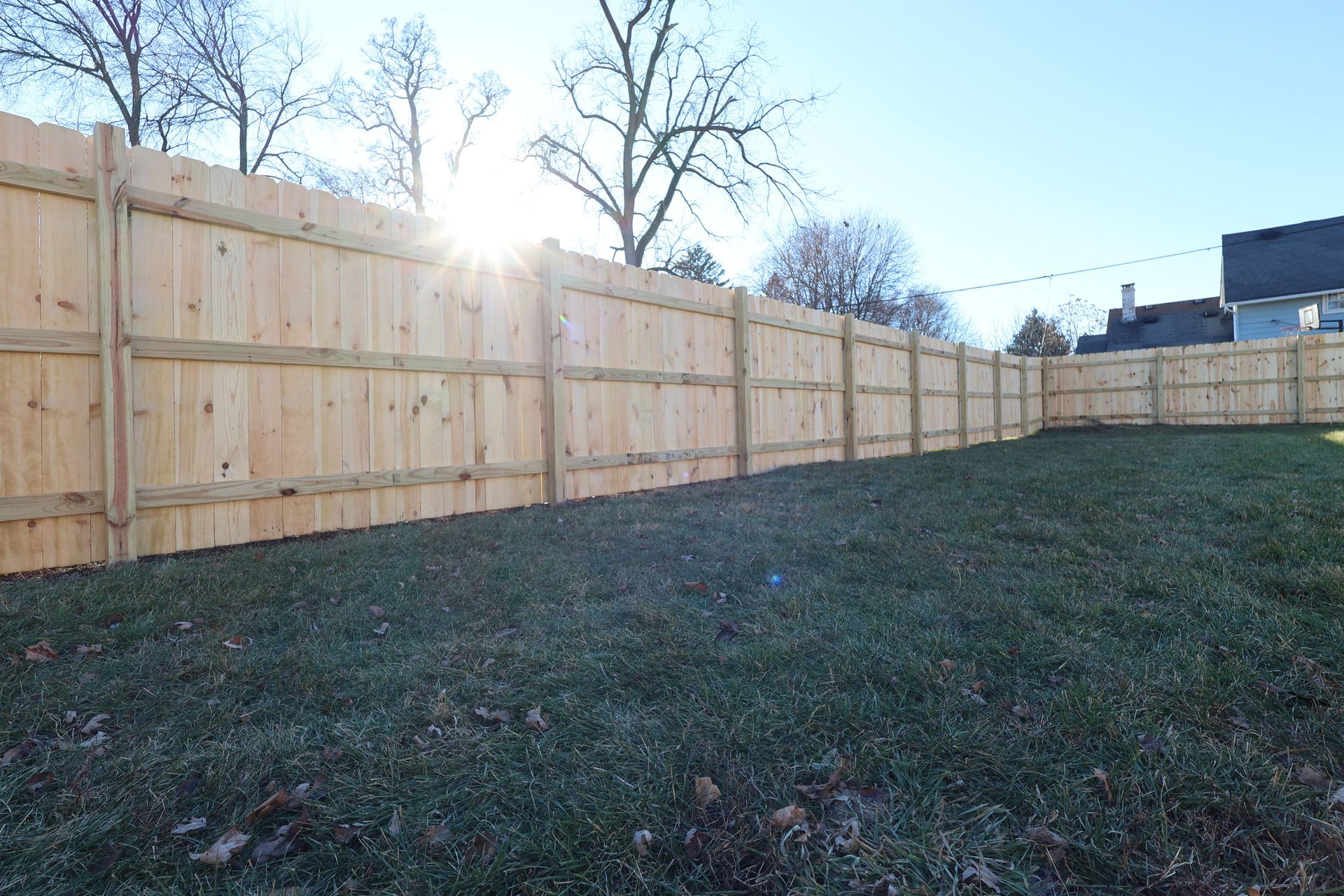 pressure treated pine fence installation Illinois