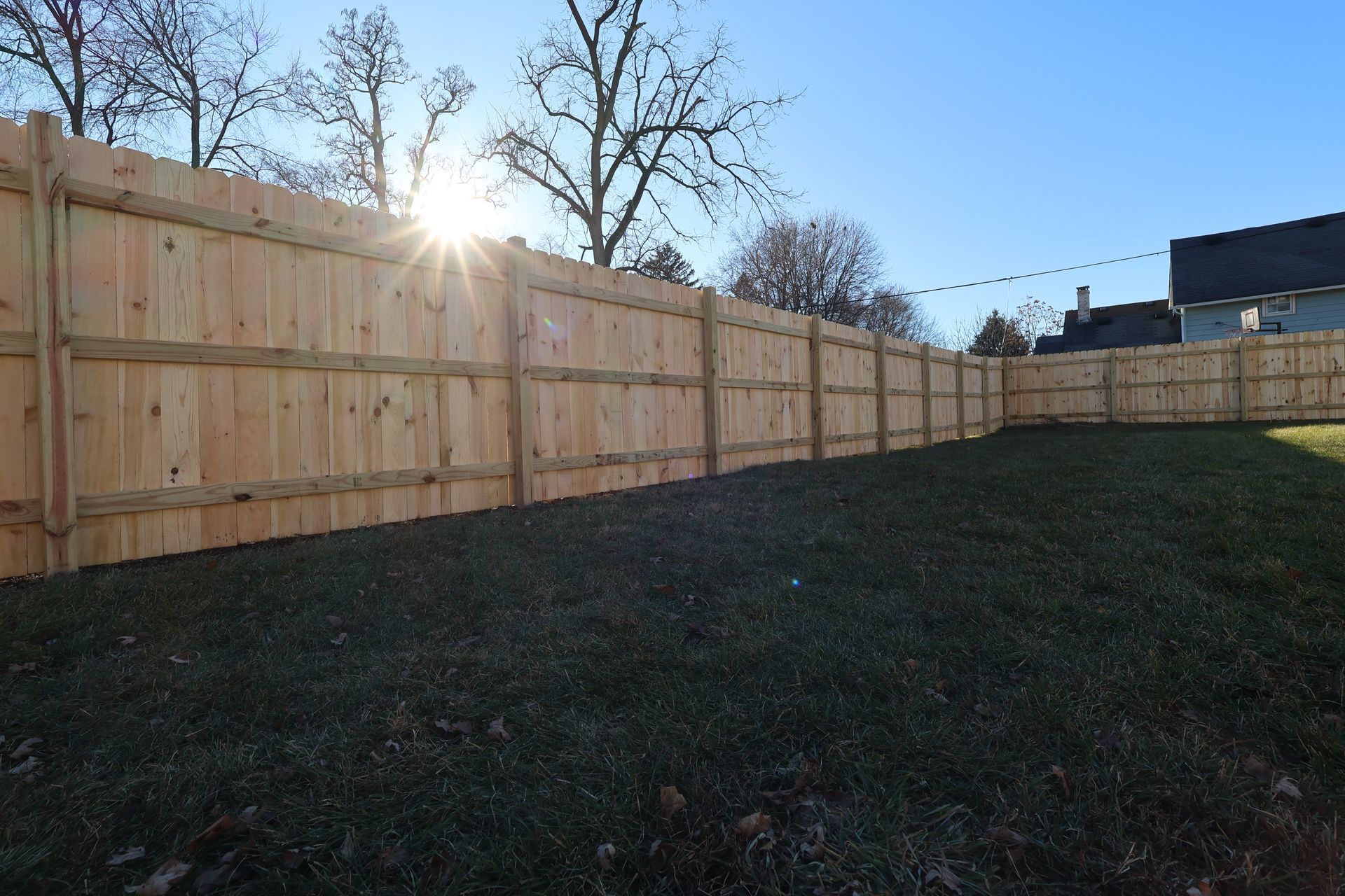 pressure treated pine fence installation Illinois