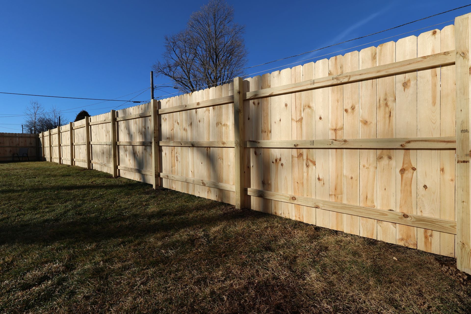pressure treated pine fence installation Illinois