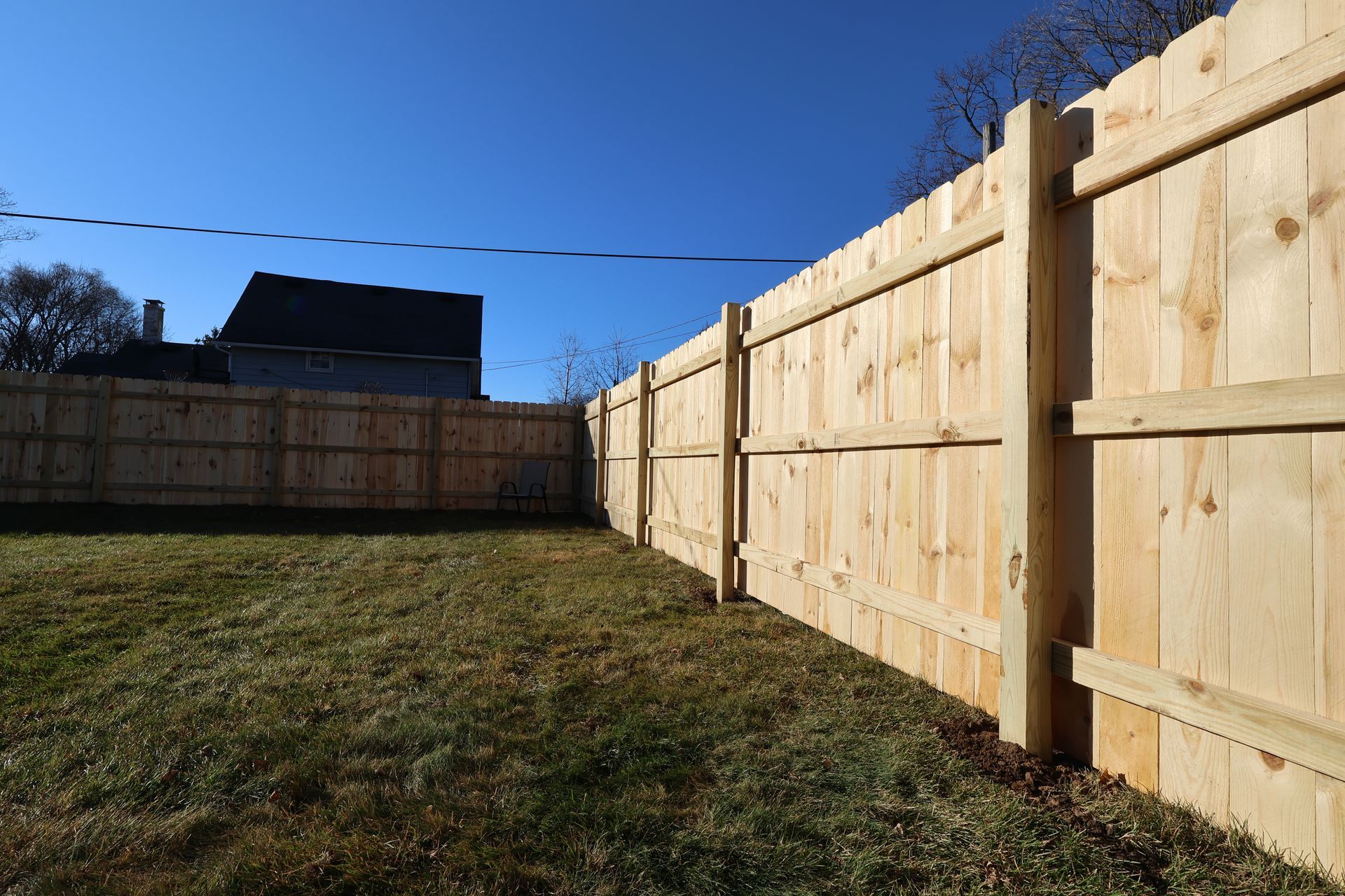 pressure treated pine fence installation Illinois