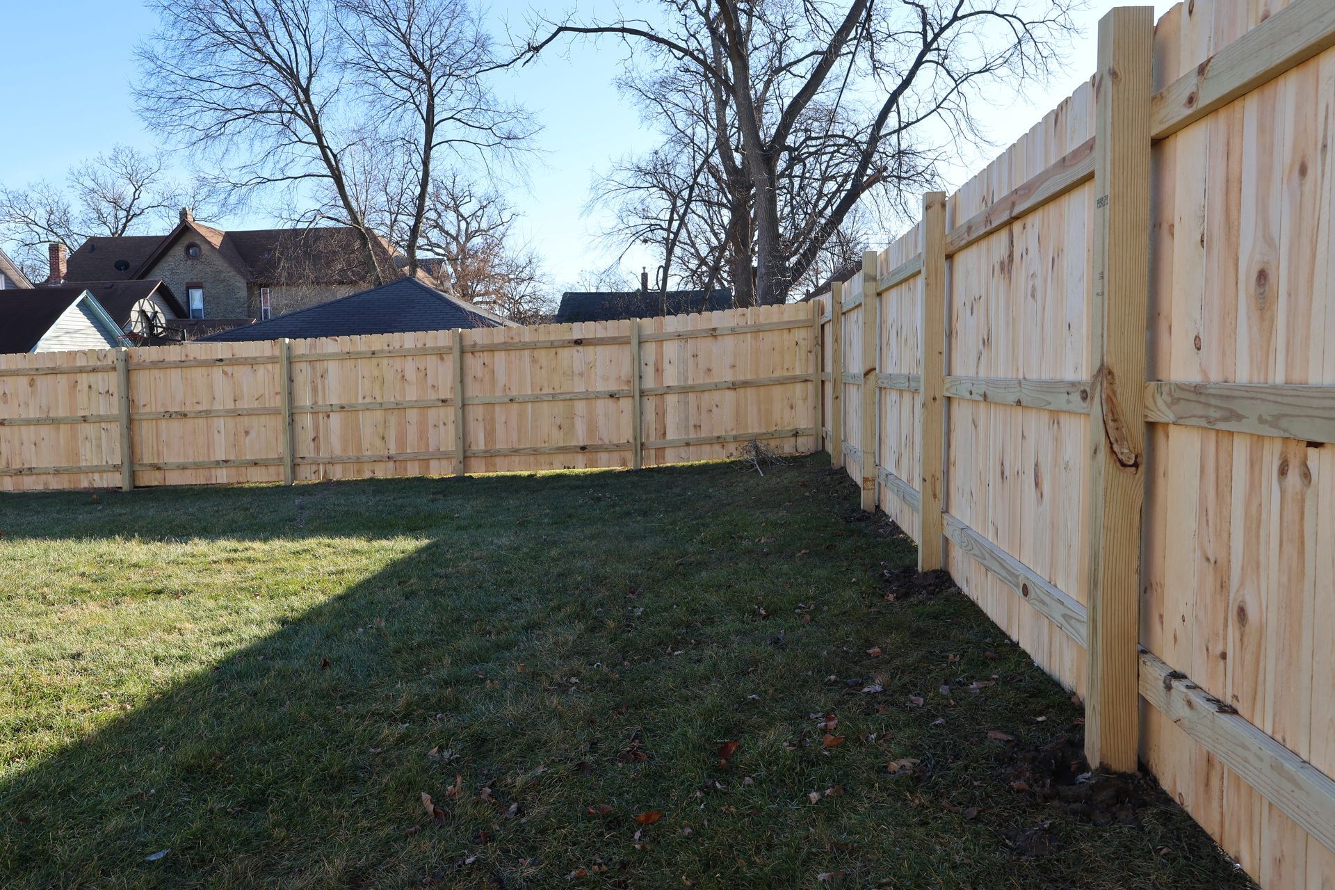 pressure treated pine fence installation Illinois