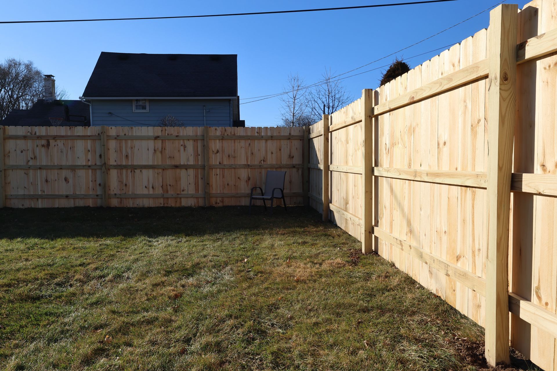 pressure treated pine fence installation Illinois