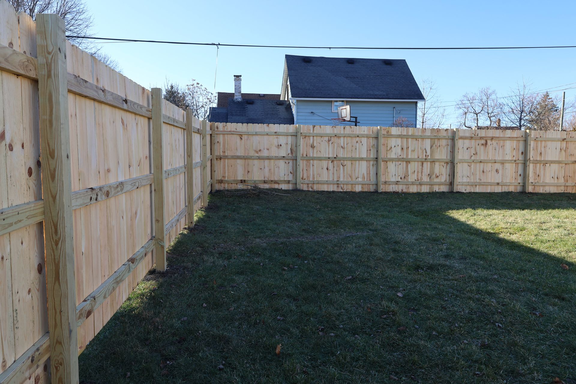 pressure treated pine fence installation Illinois