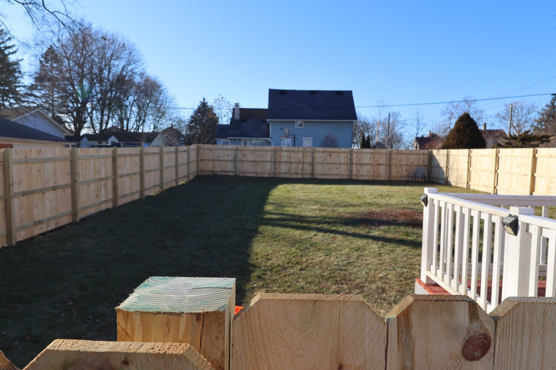 pressure treated pine fence installation Illinois