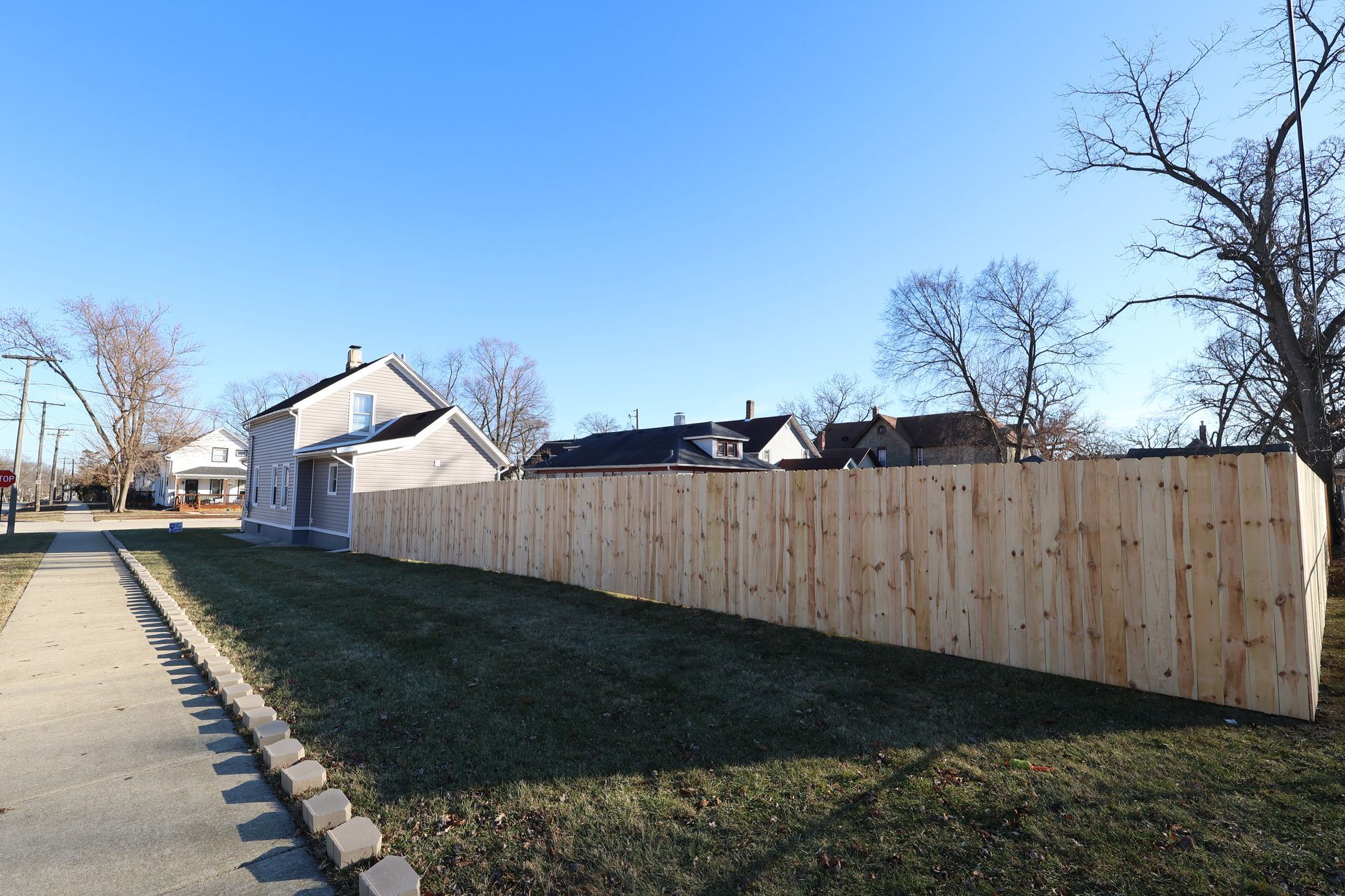 pressure treated pine fence installation Illinois