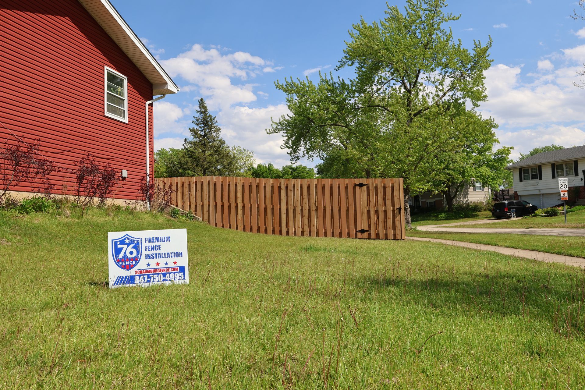 cedar fence installation Illinois