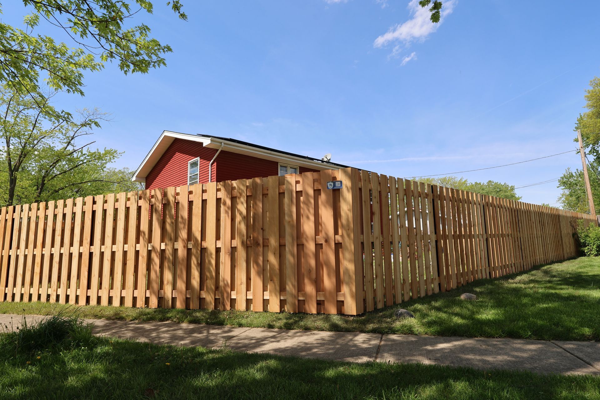 cedar fence installation Illinois