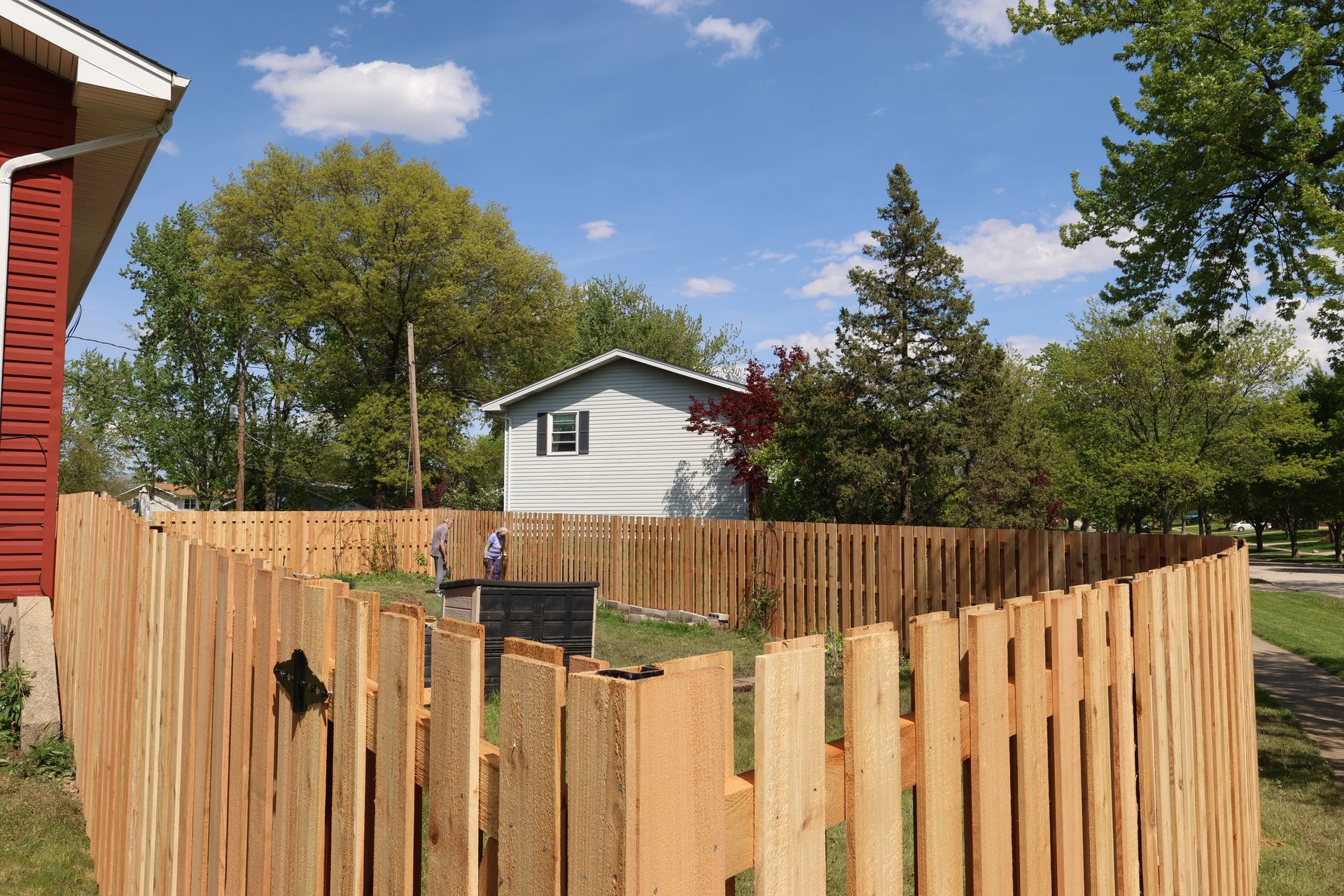cedar fence installation Illinois