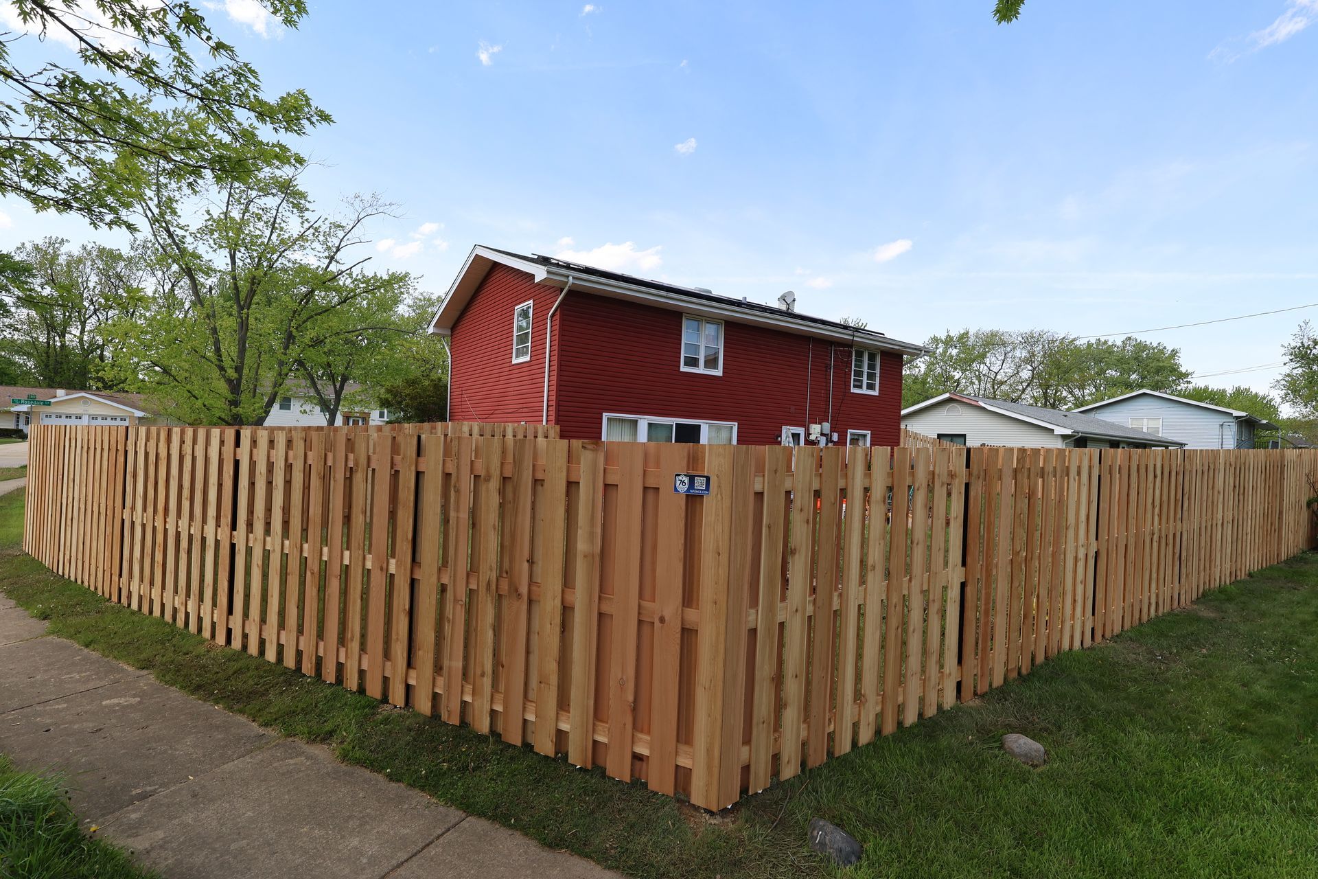 cedar fence installation Illinois