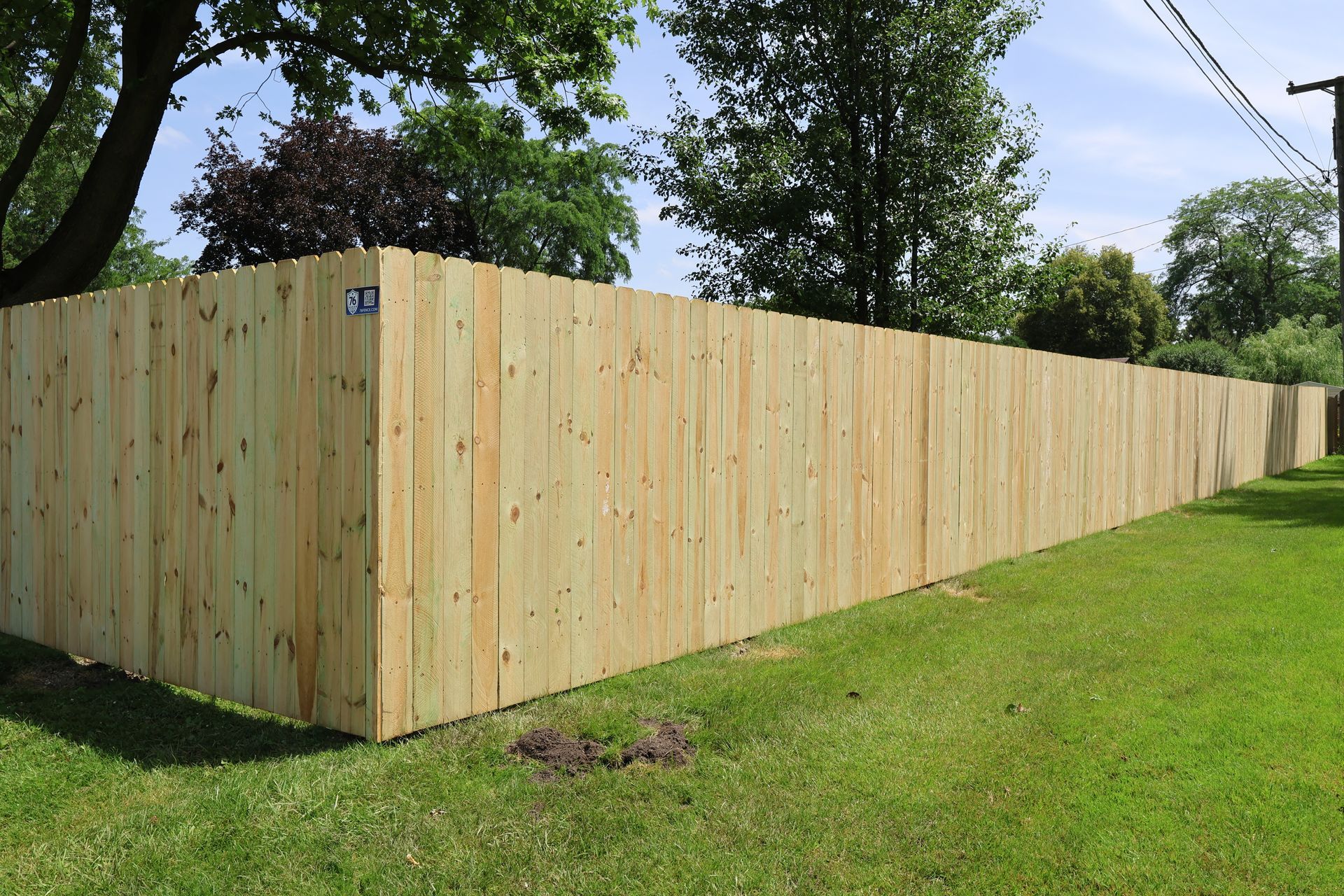 wood fence installation Illinois pressure treated pine privacy fencing