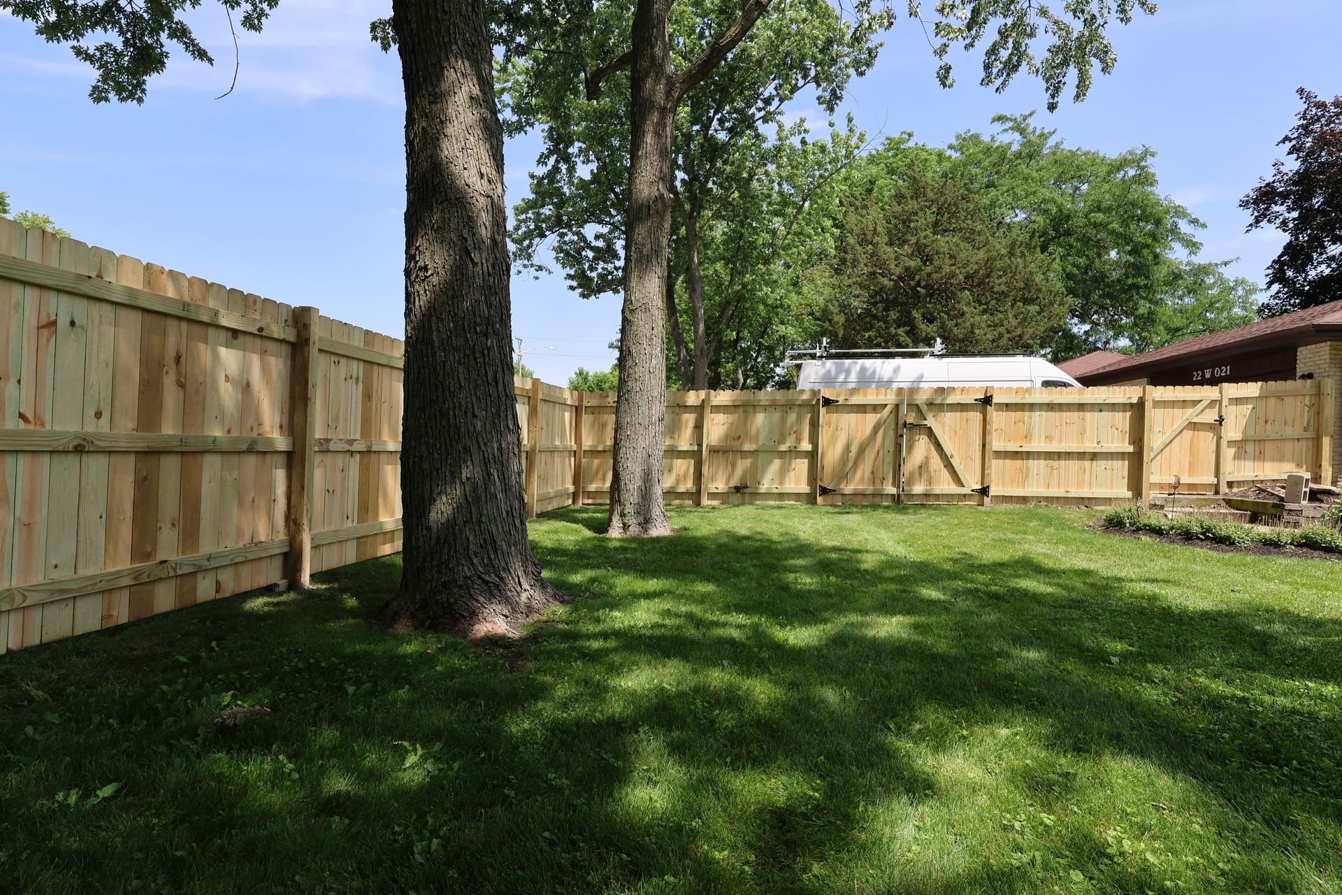 wood fence installation Illinois pressure treated pine privacy fencing