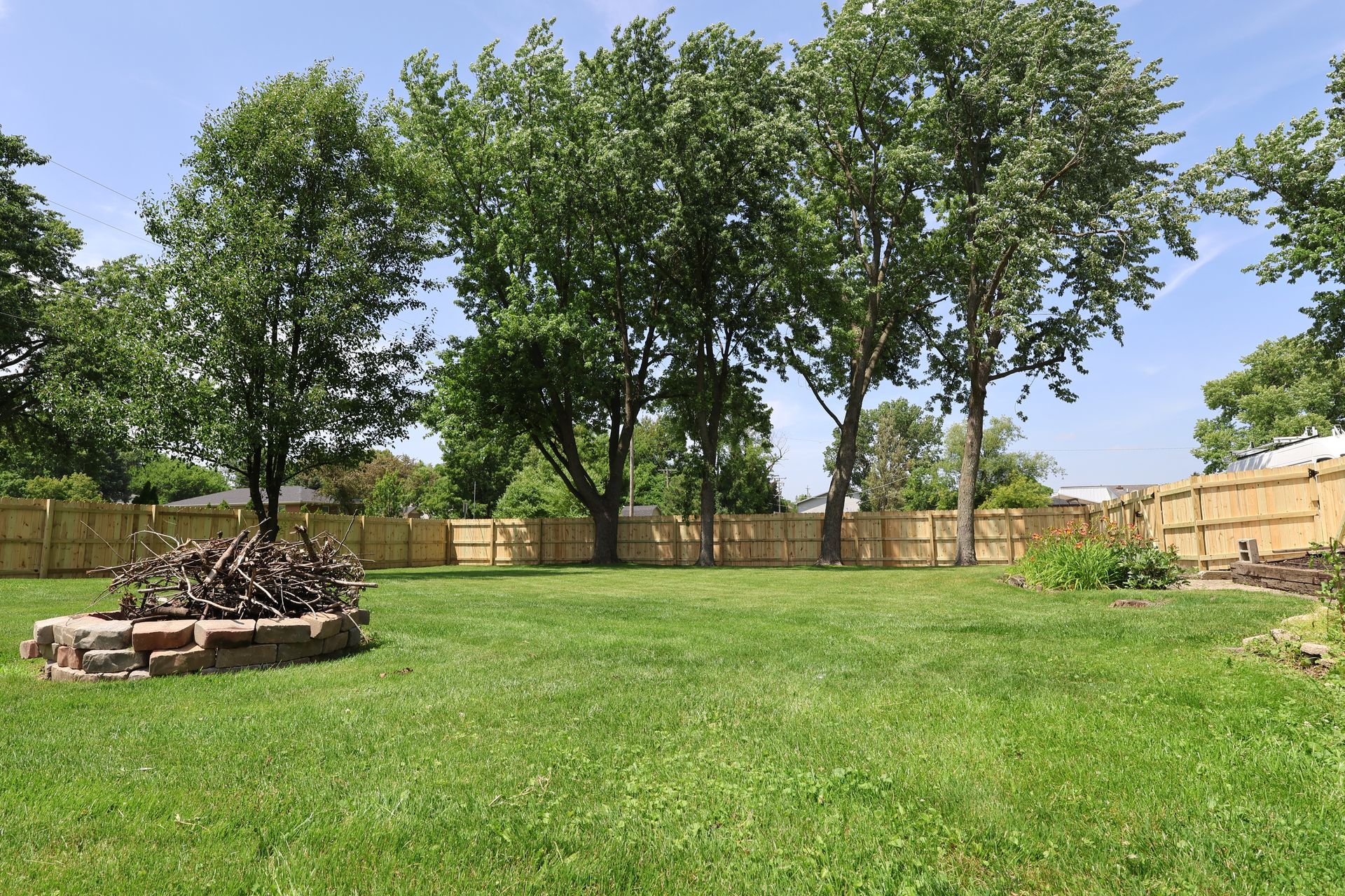 wood fence installation Illinois pressure treated pine privacy fencing