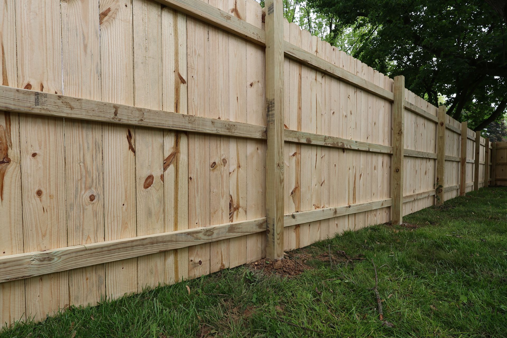 pressure treated pine fence installation illinois privacy fence