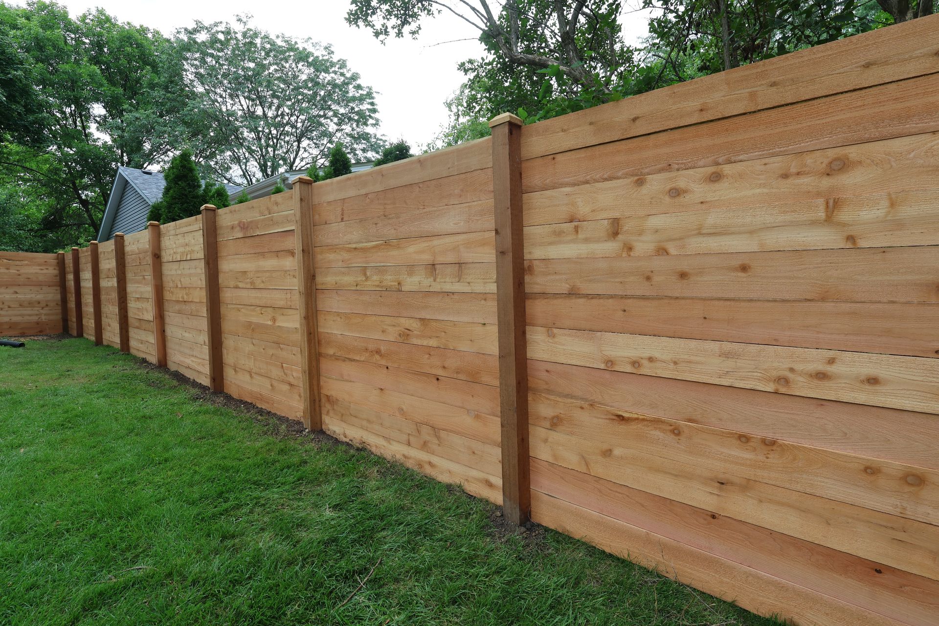 cedar fence installation Illinois