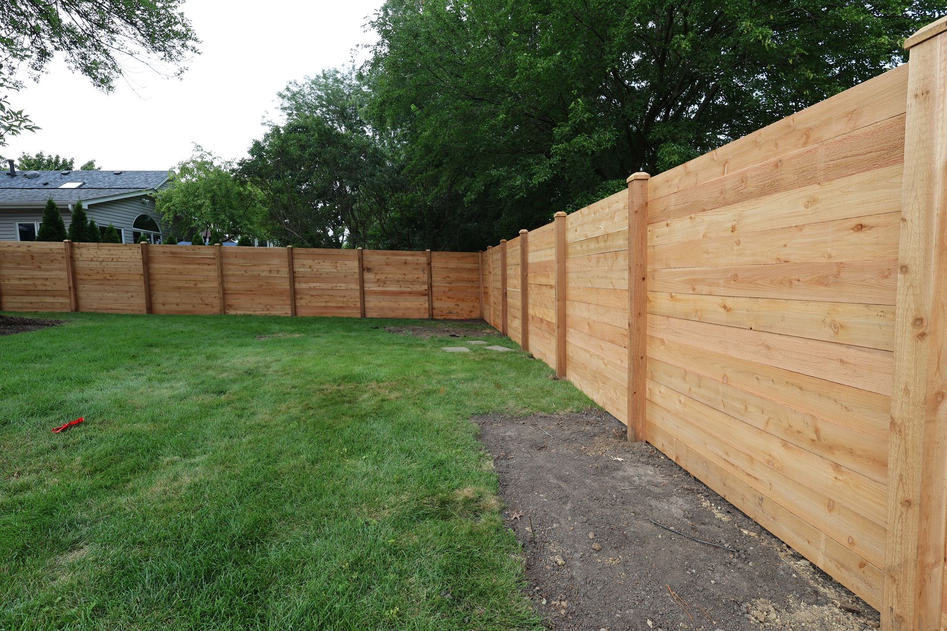 cedar fence installation Illinois