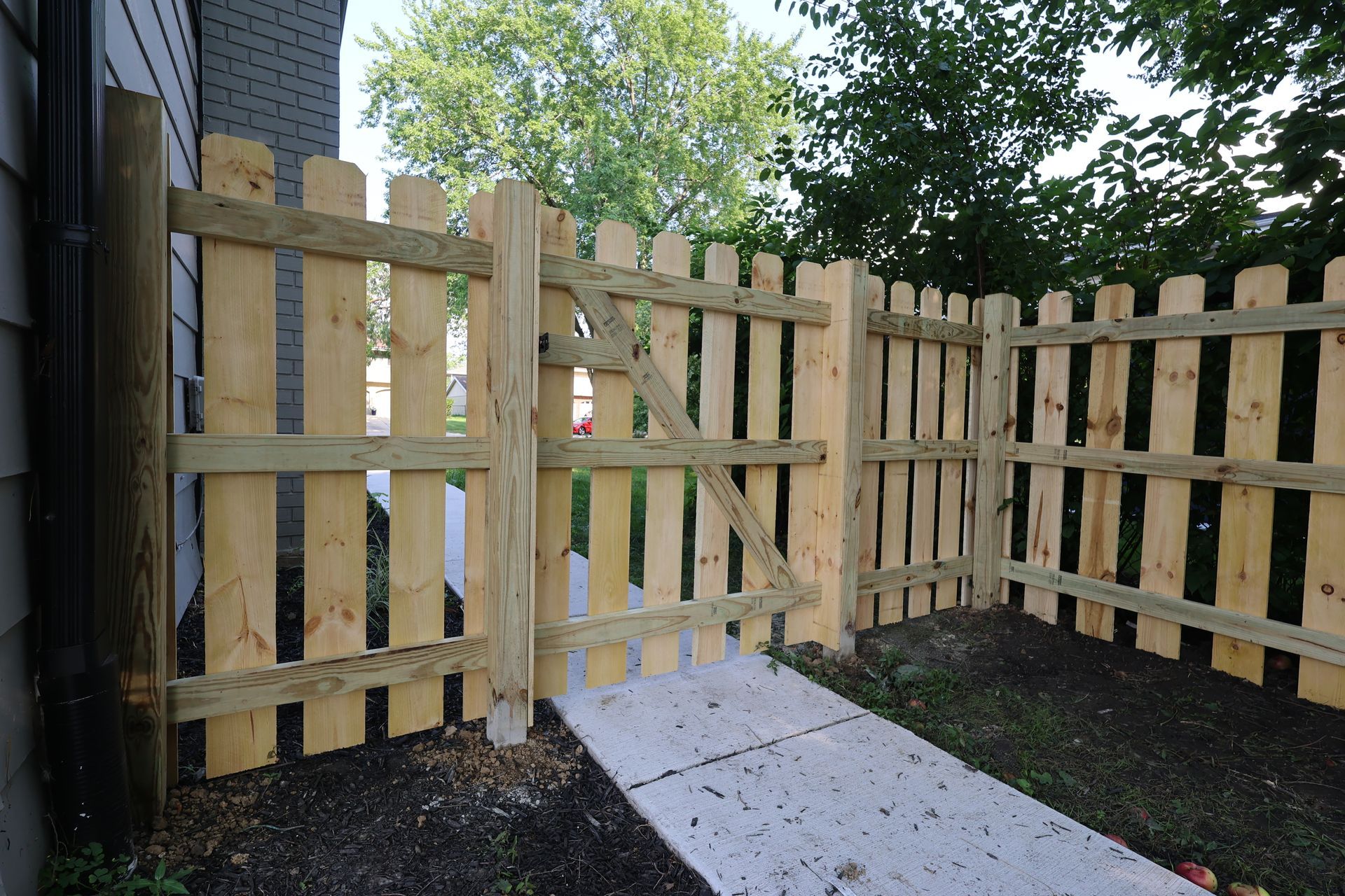 treated pine fence installation Illinois