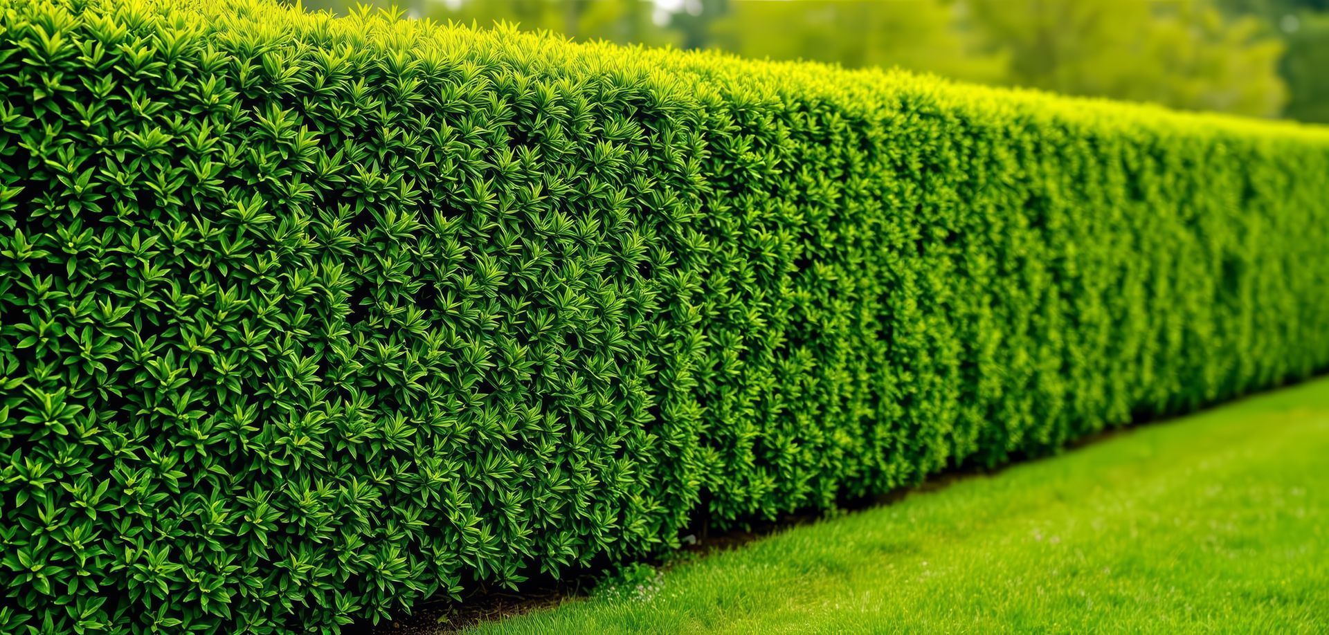 chain link privacy grass hedge Illinois