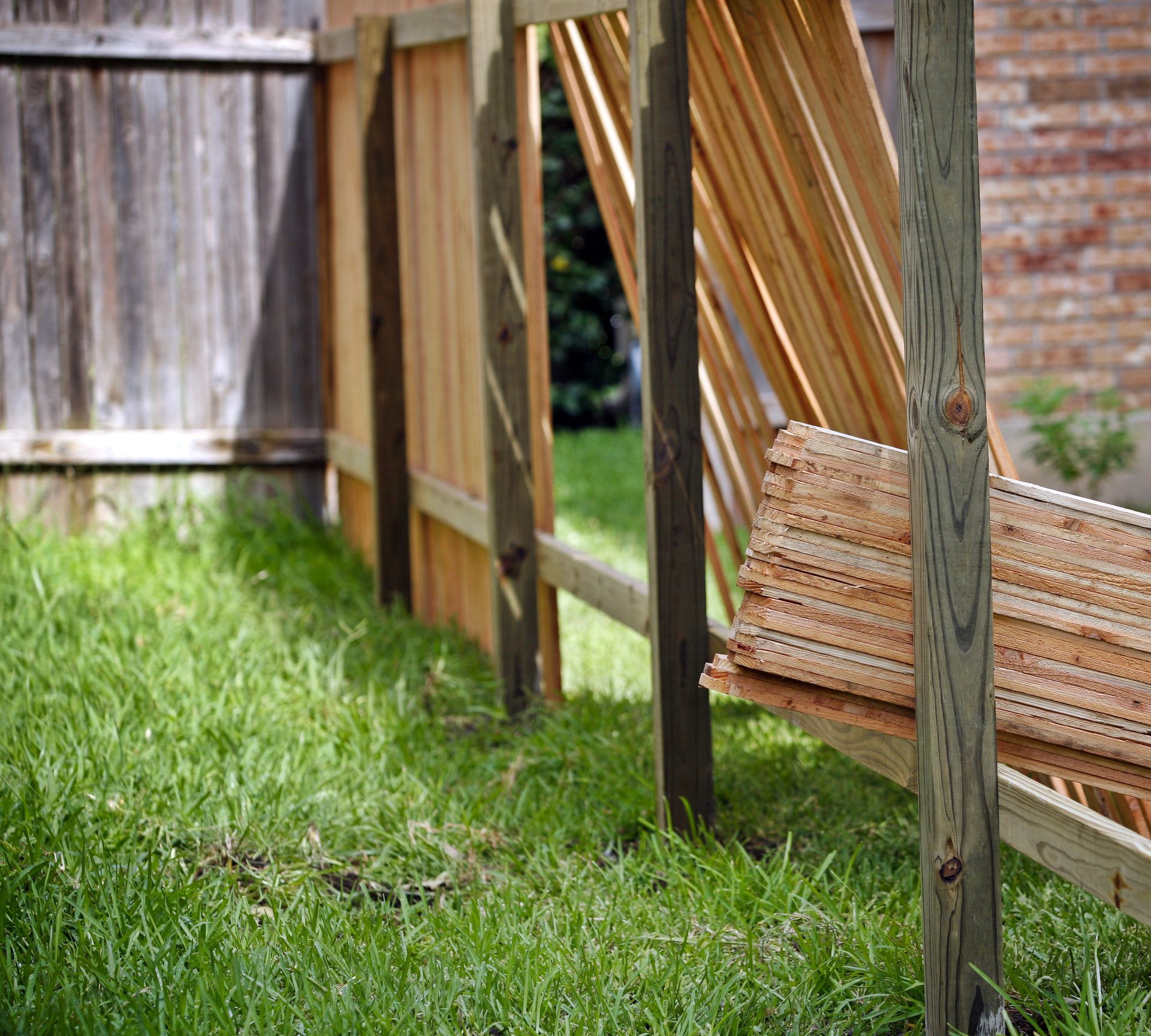 wood fence aging