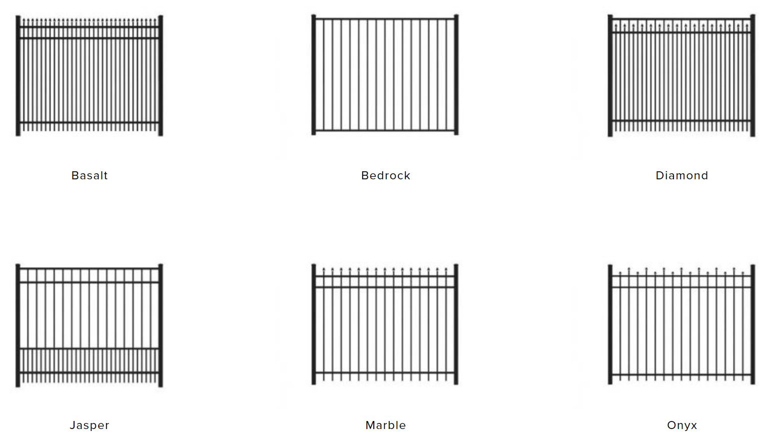 aluminum fence styles illinois fencing