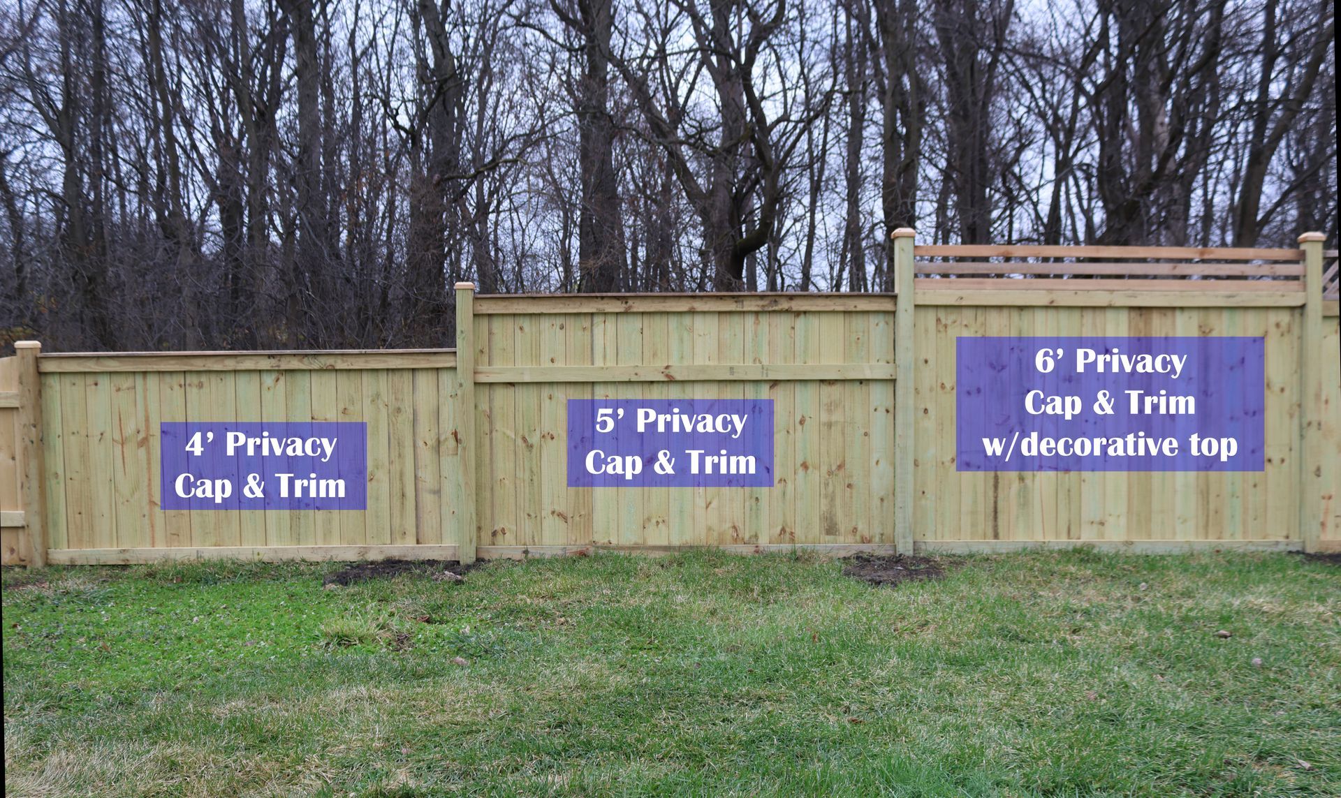wood fence styles