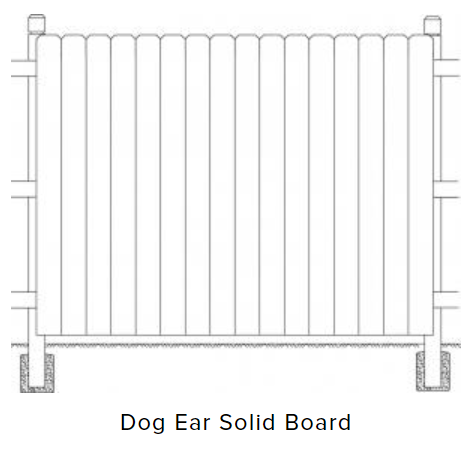 dog ear fence