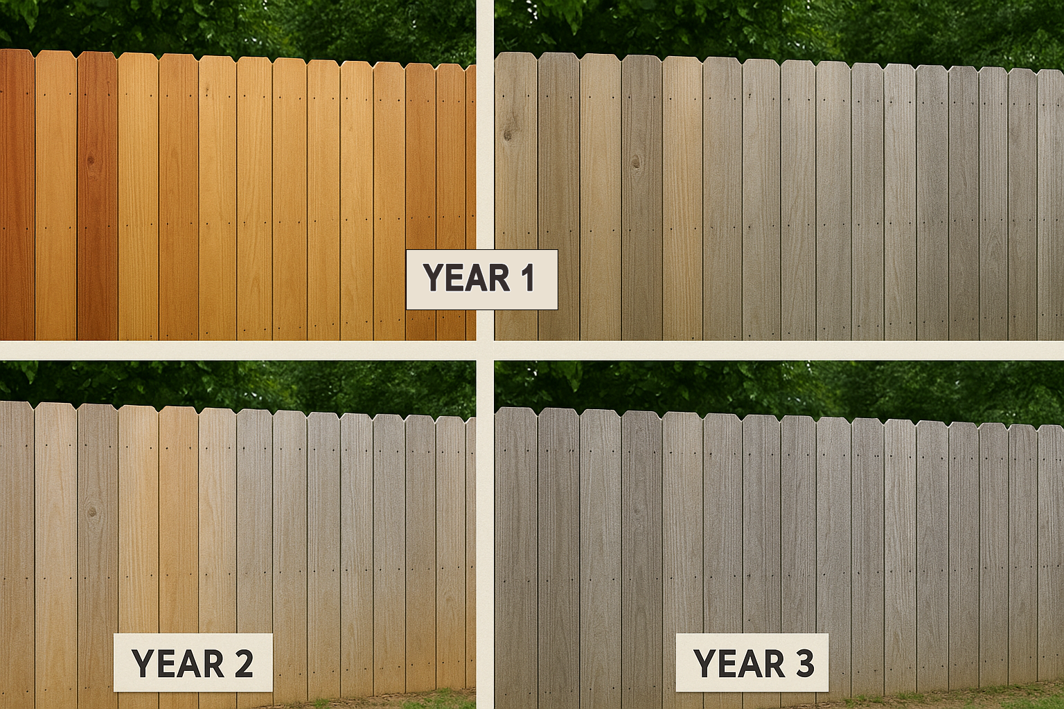 wood cedar age progession