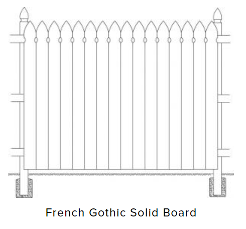 french gothic fence