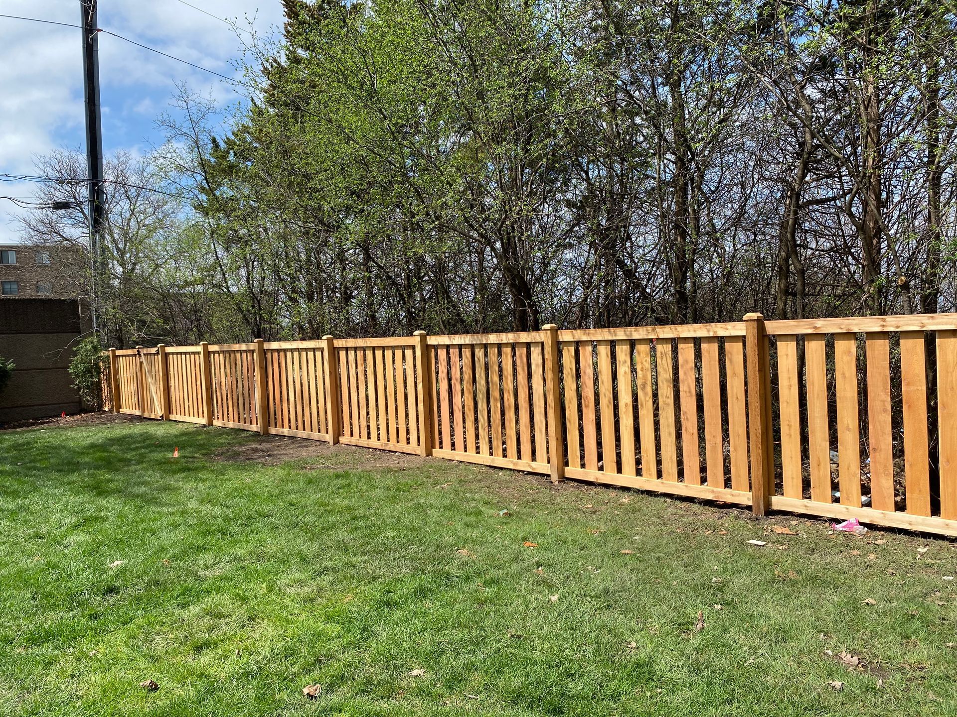 cedar fence installation Illinois