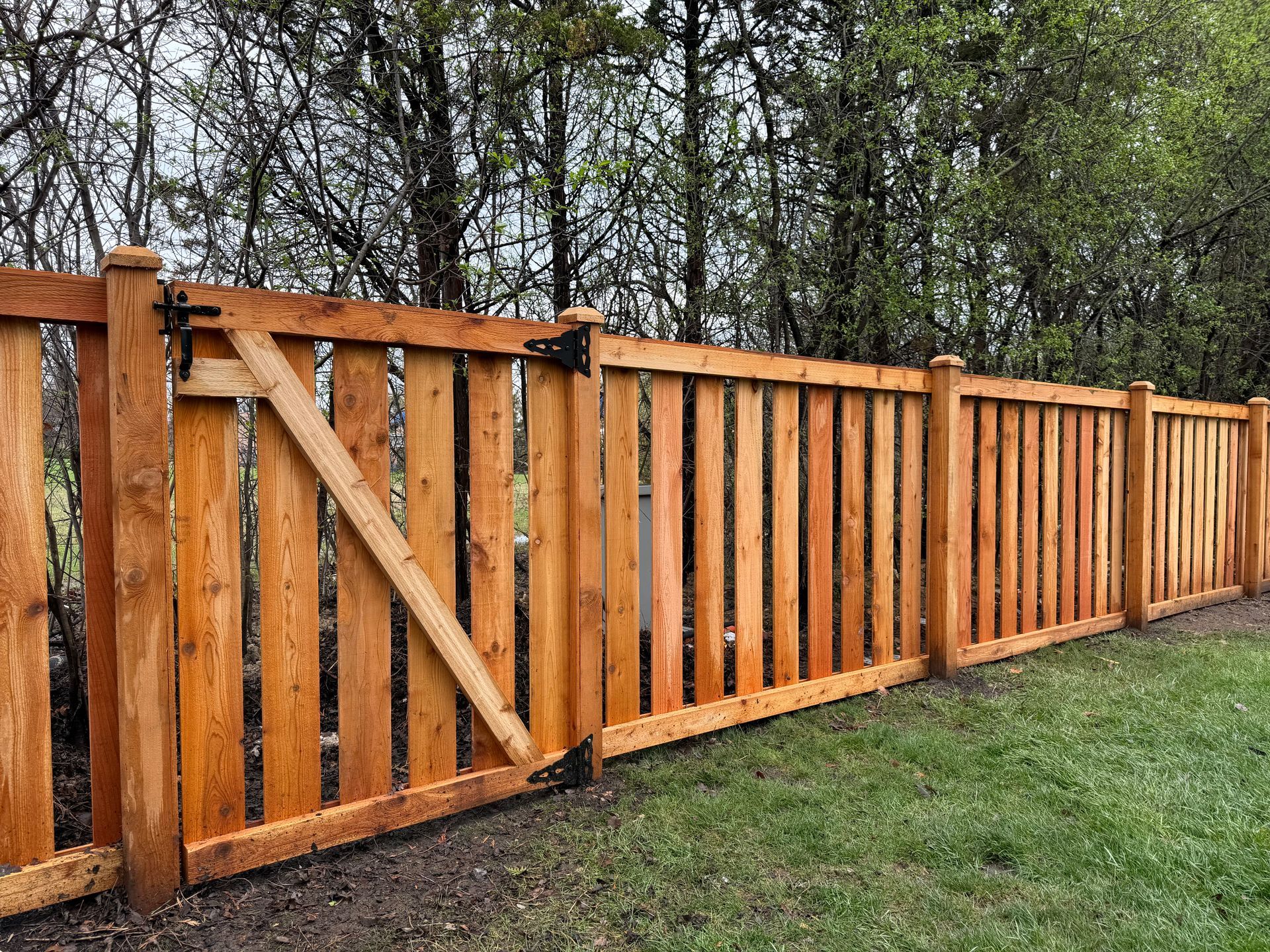 cedar fence installation Illinois