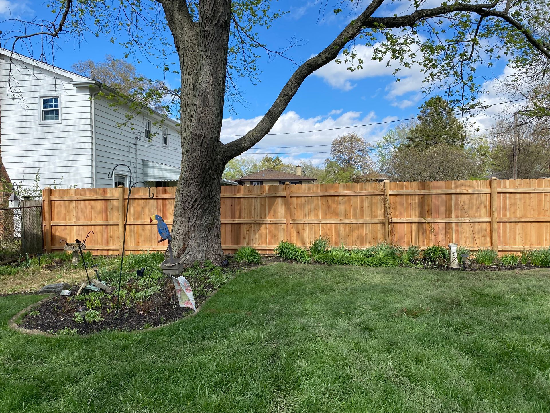 cedar fence installation Illinois