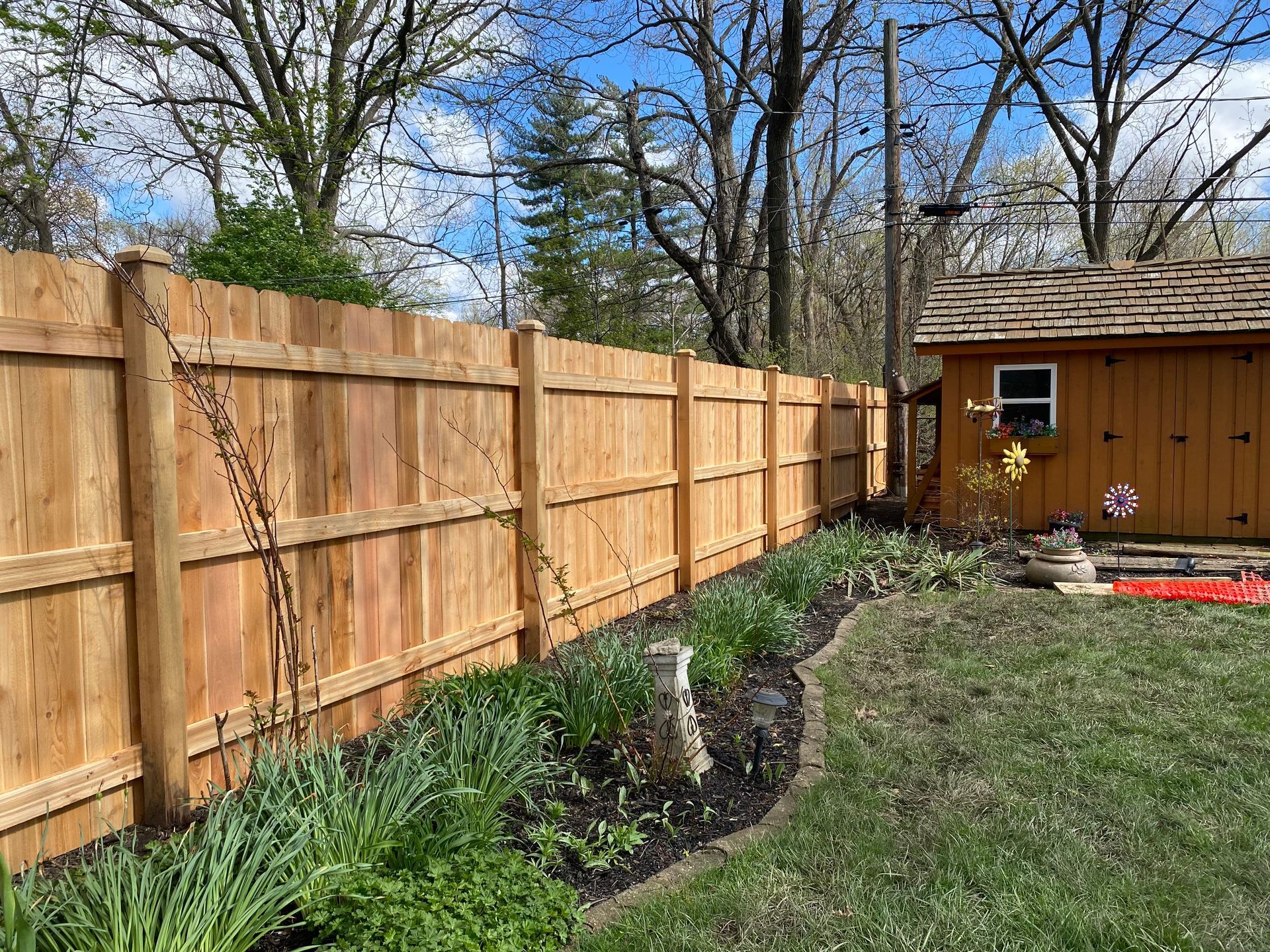 cedar fence installation Illinois