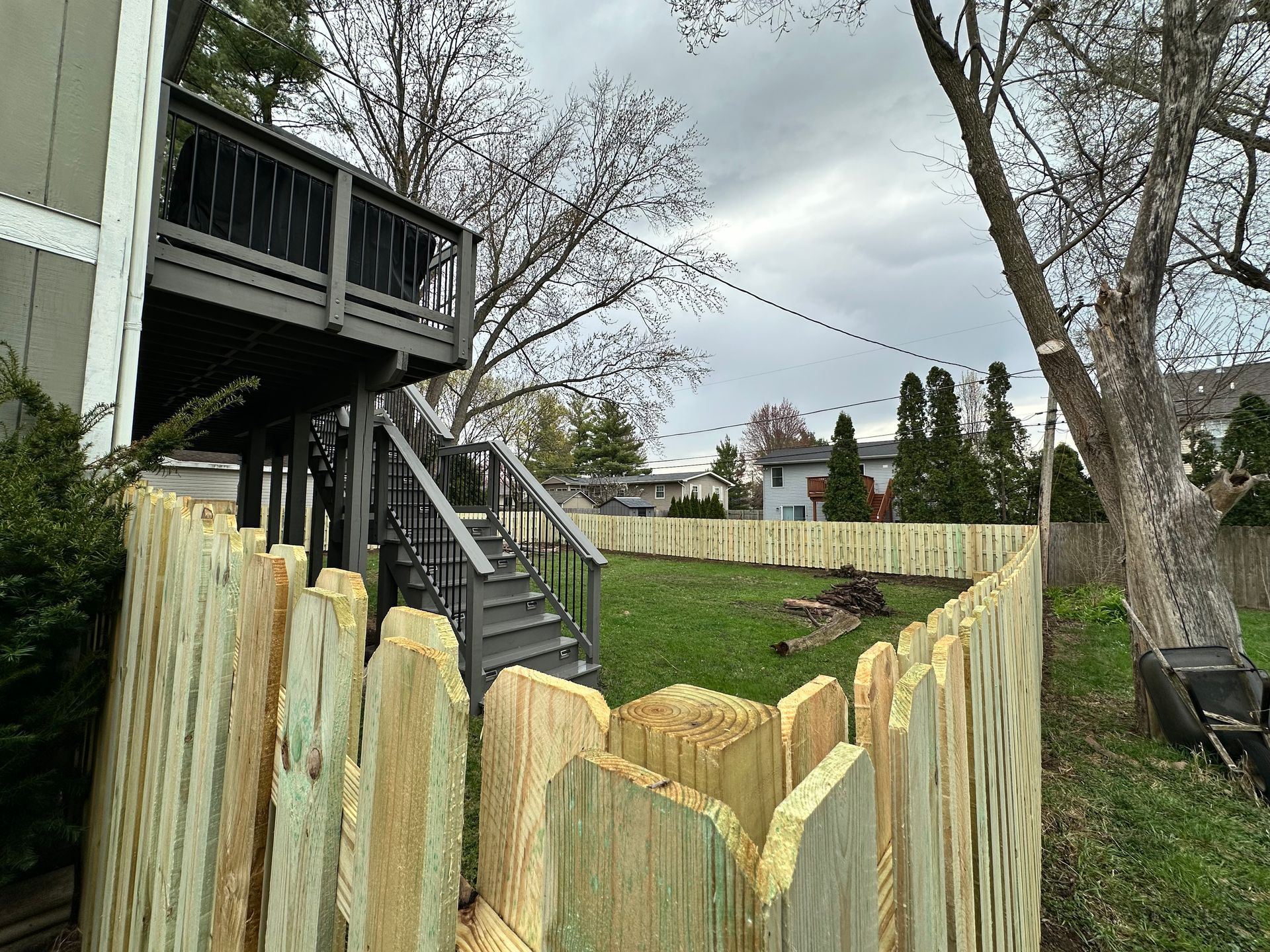 treated pine fence installation Illinois 