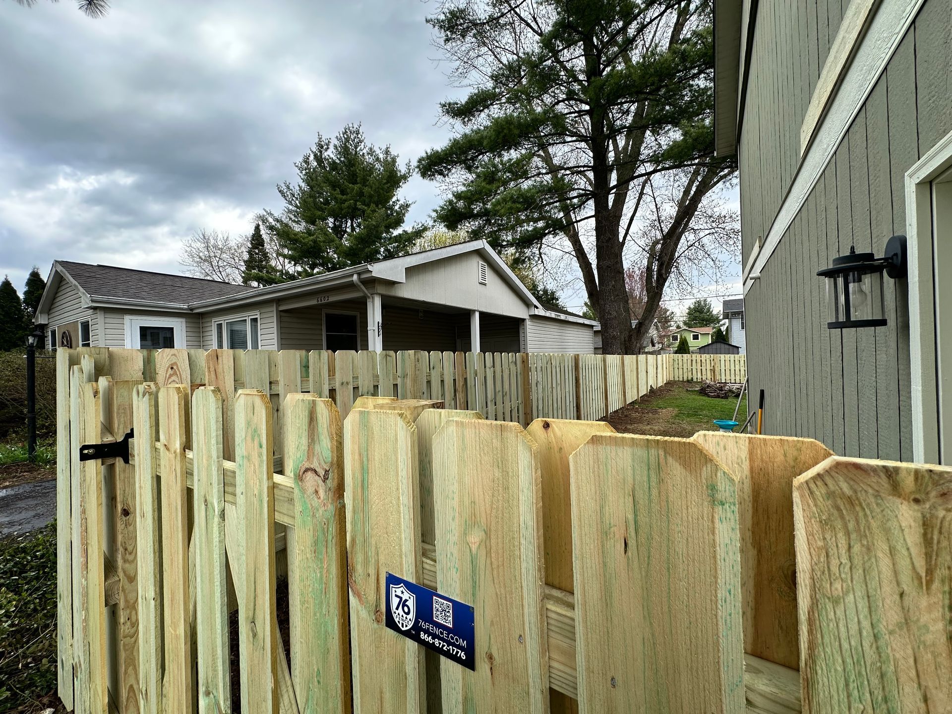treated pine fence installation Illinois 