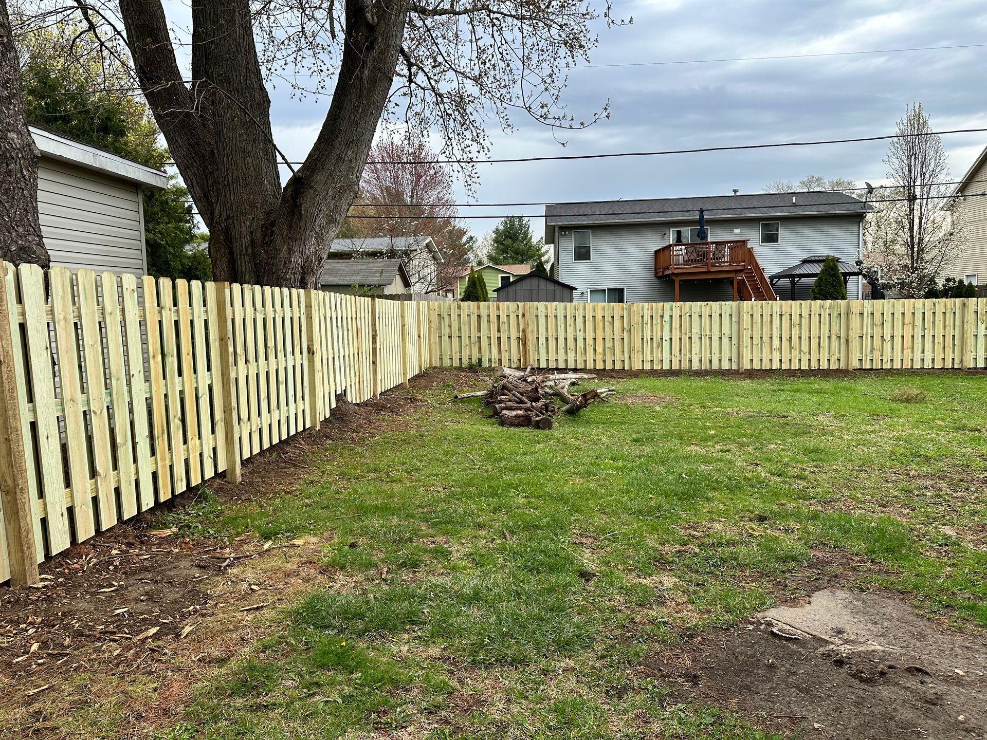 treated pine fence installation Illinois 