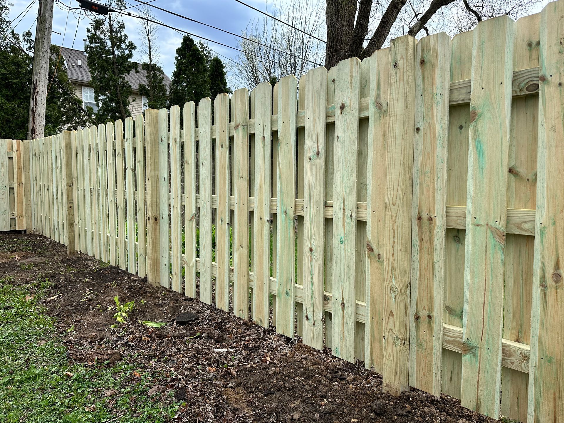treated pine fence installation Illinois 
