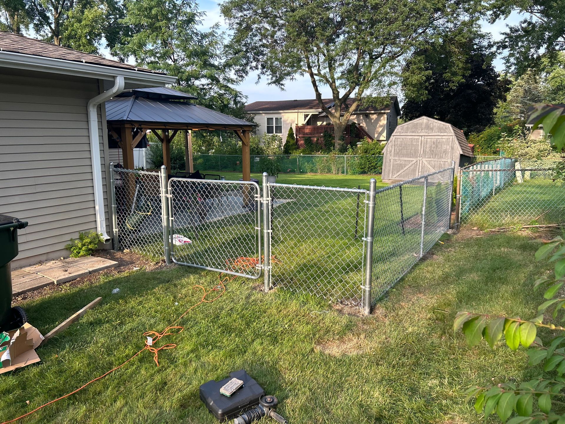 chain link fence installation Illinois