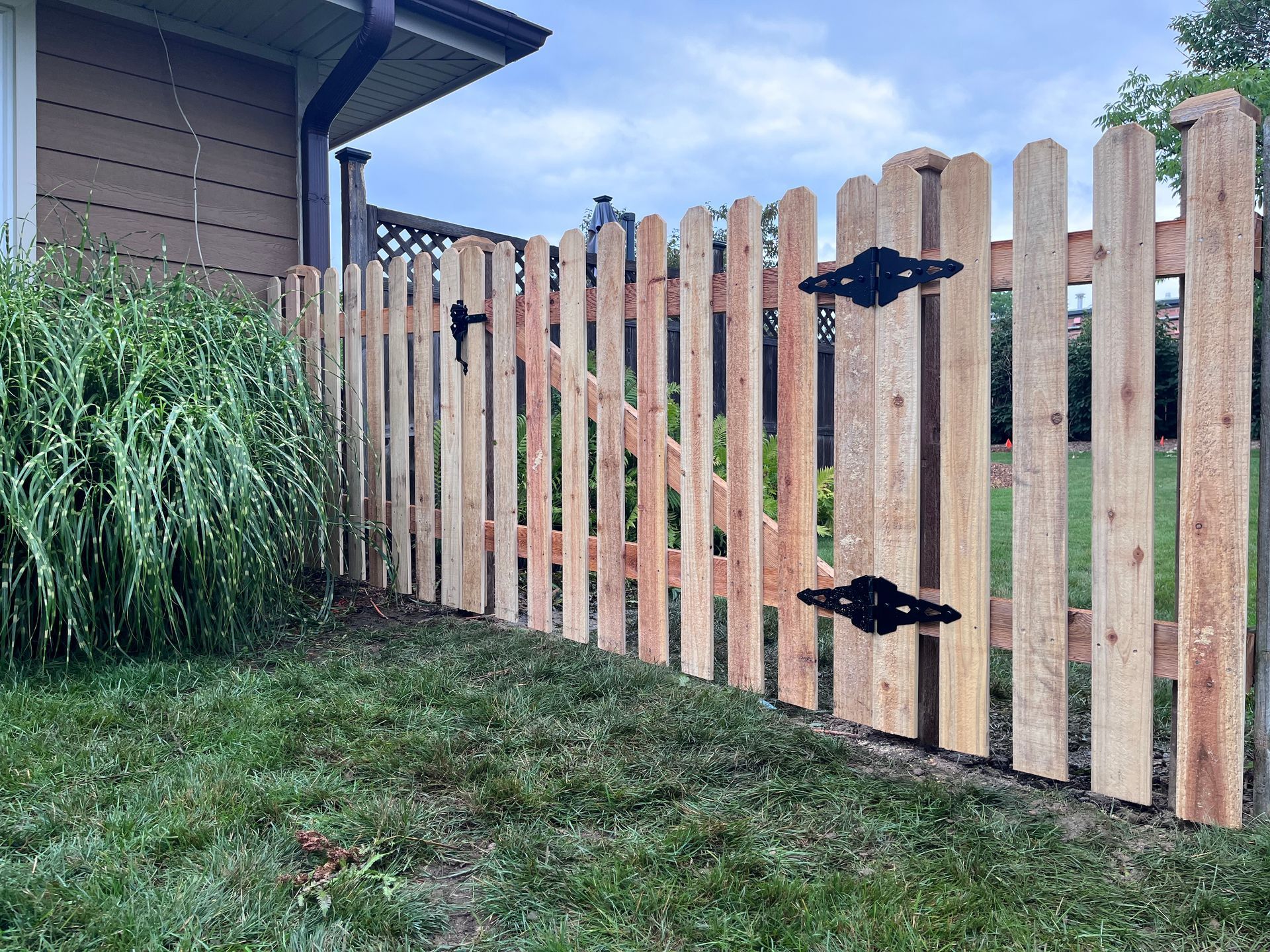 Cedar Picket Walk Gate