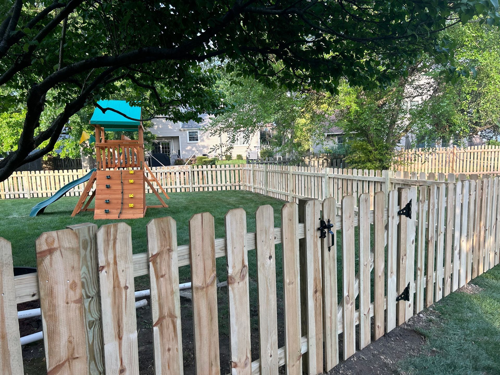 pressure treated pine fence installation illinois