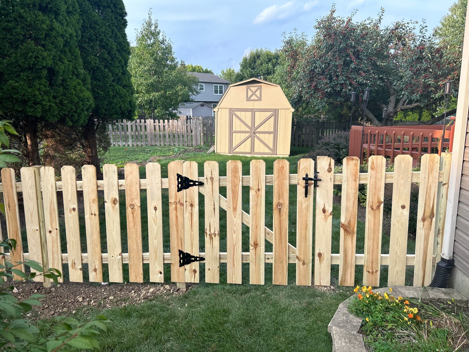 pressure treated pine fence installation illinois