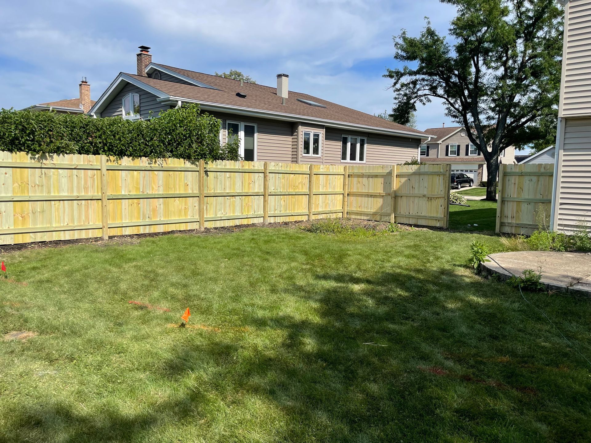 treated pine fence installation illinois