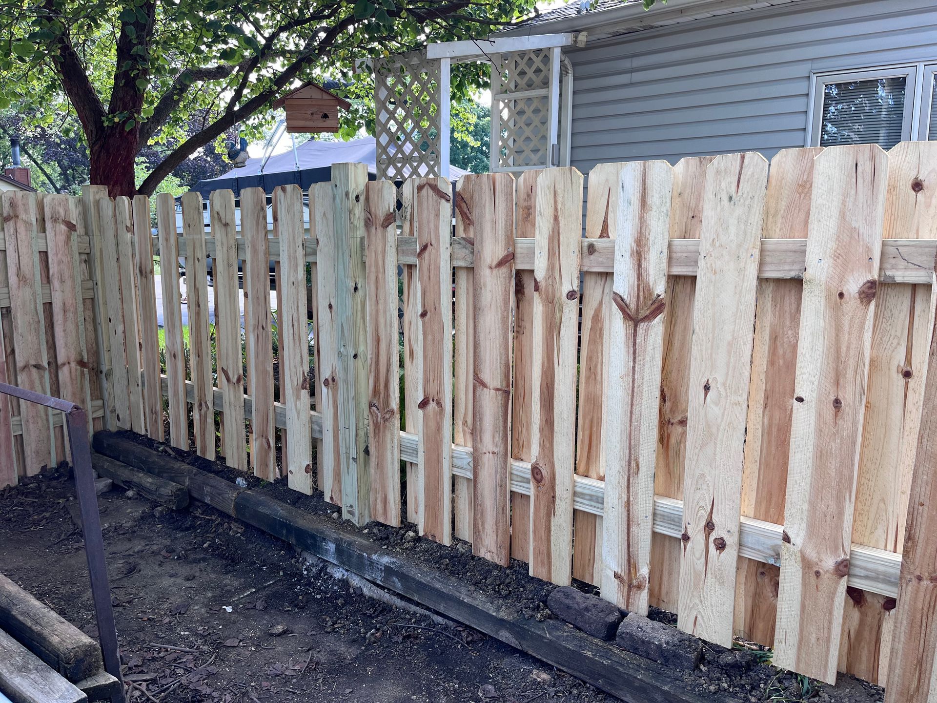 pressure treated pine fence installation illinois