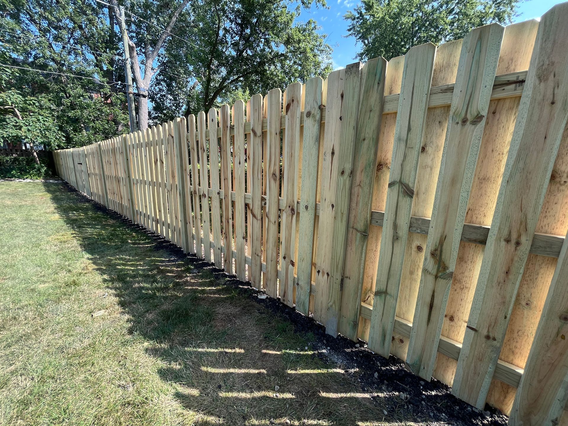 pressure treated pine fence installation illinois